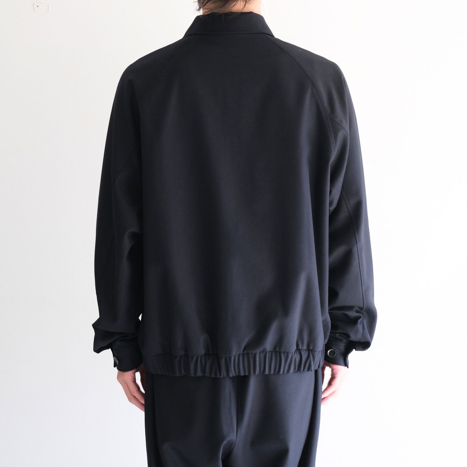【残り1点】MESH WOOLEN RAGLAN BLOUSON（LIBERTY NAVY）
