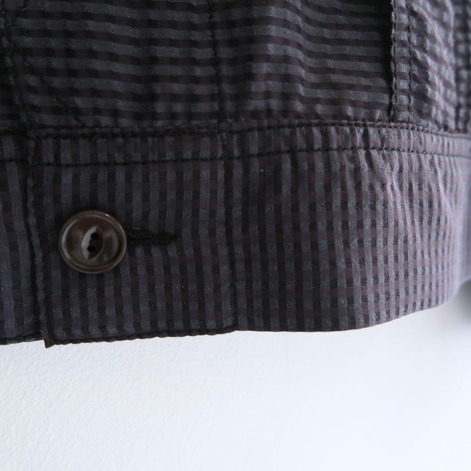 Lee / SEVEN BY SEVEN / SHEER COWBOY JACKET ‐Gingham Check Indian fabric‐ （Navy）