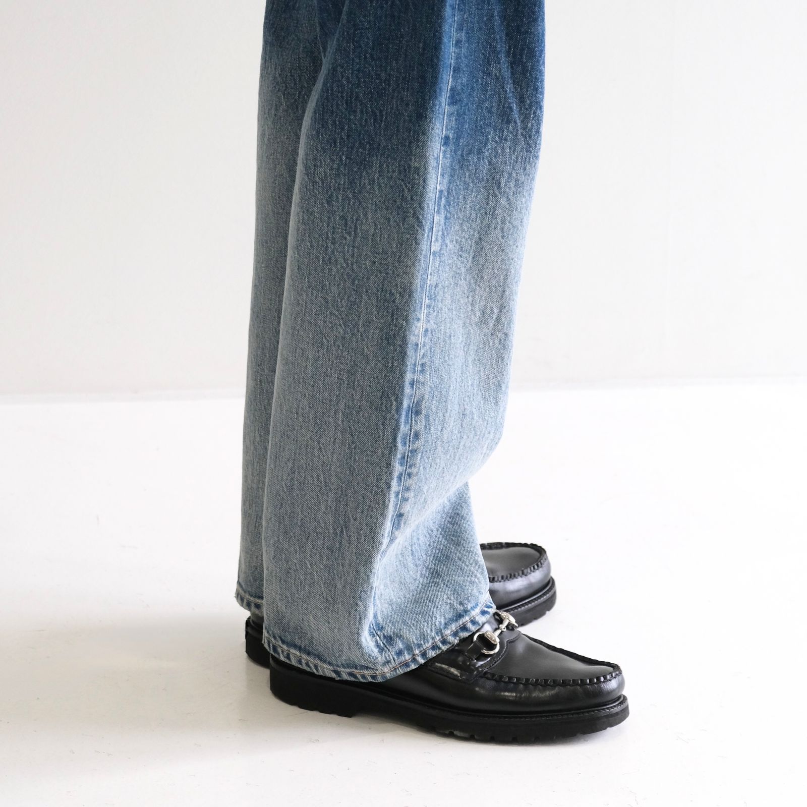 "JUDE Ⅱ" HIPPIE New Standard Straight by 66 Selvedge Denim / 「JUDE Ⅱ」ヒッピー ニュースタンダードストレート バイ 66セルビッジデニム（CRASH BLUE）