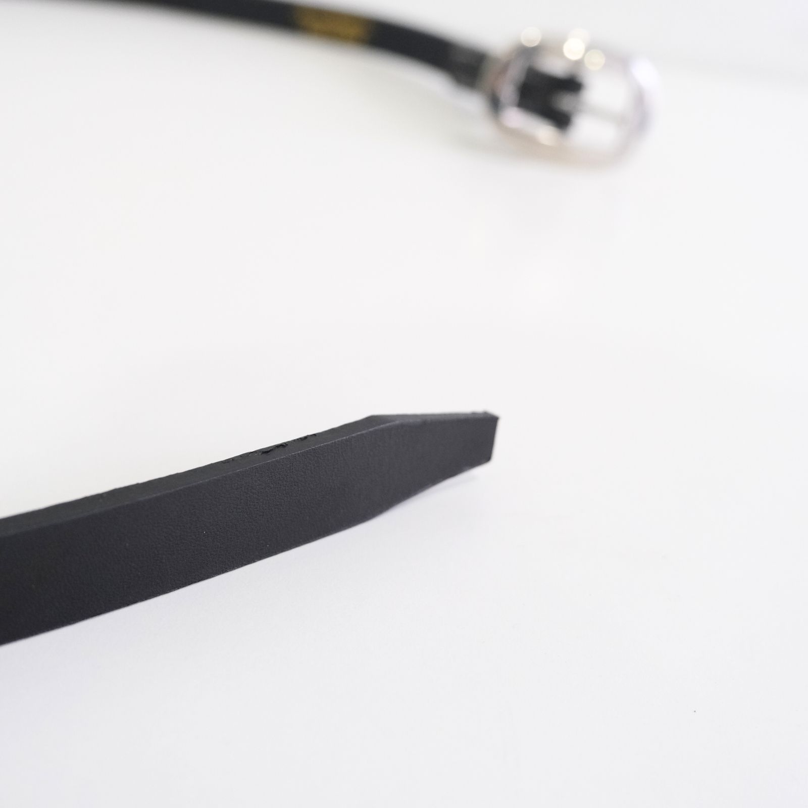 CART BUCKLE NARROW LEATHER BELT / ベルト / レザーベルト / Rooster King＆Co., / Cow leather / 牛革 / Black