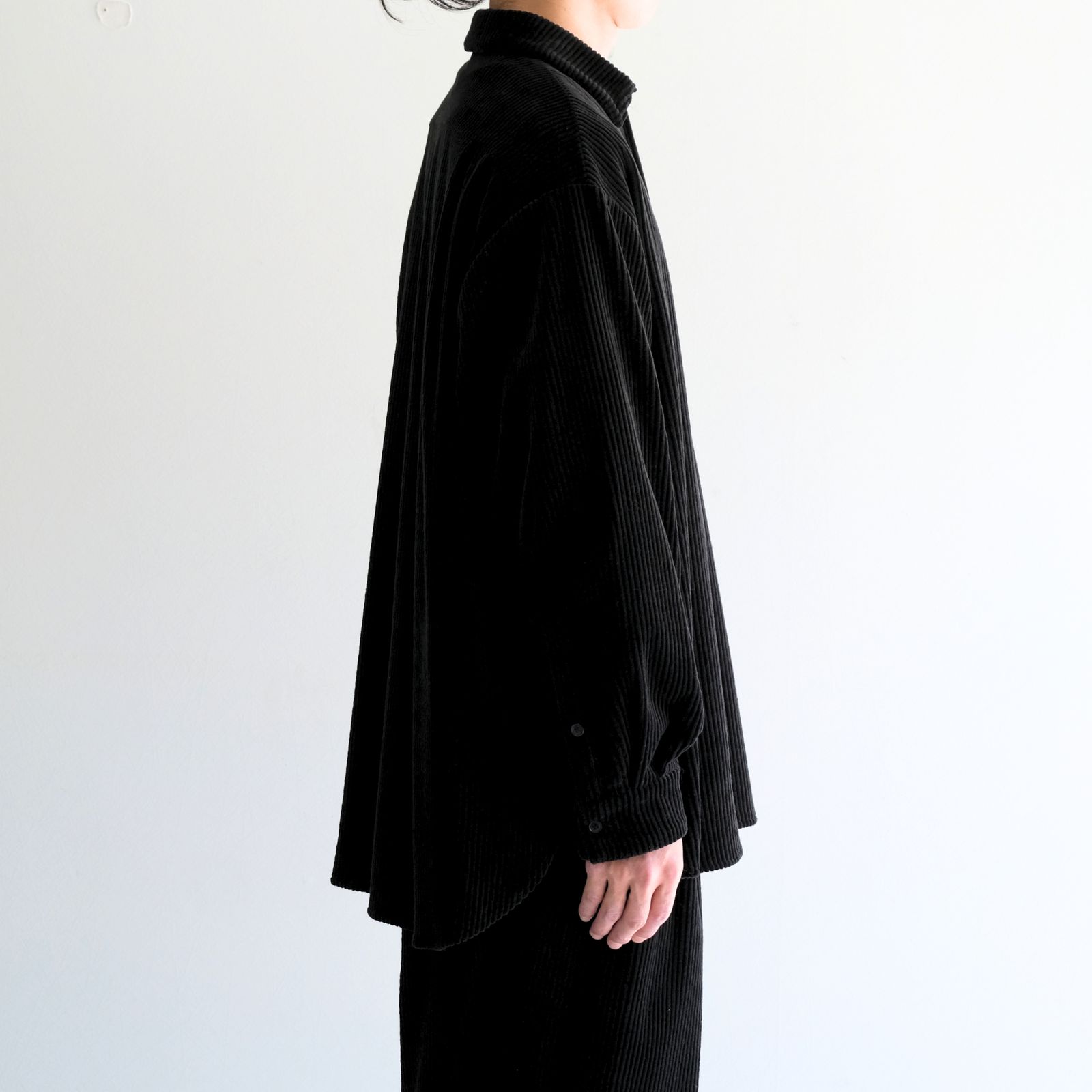 【残り1点】Corduroy Skipper Shirts（Black）