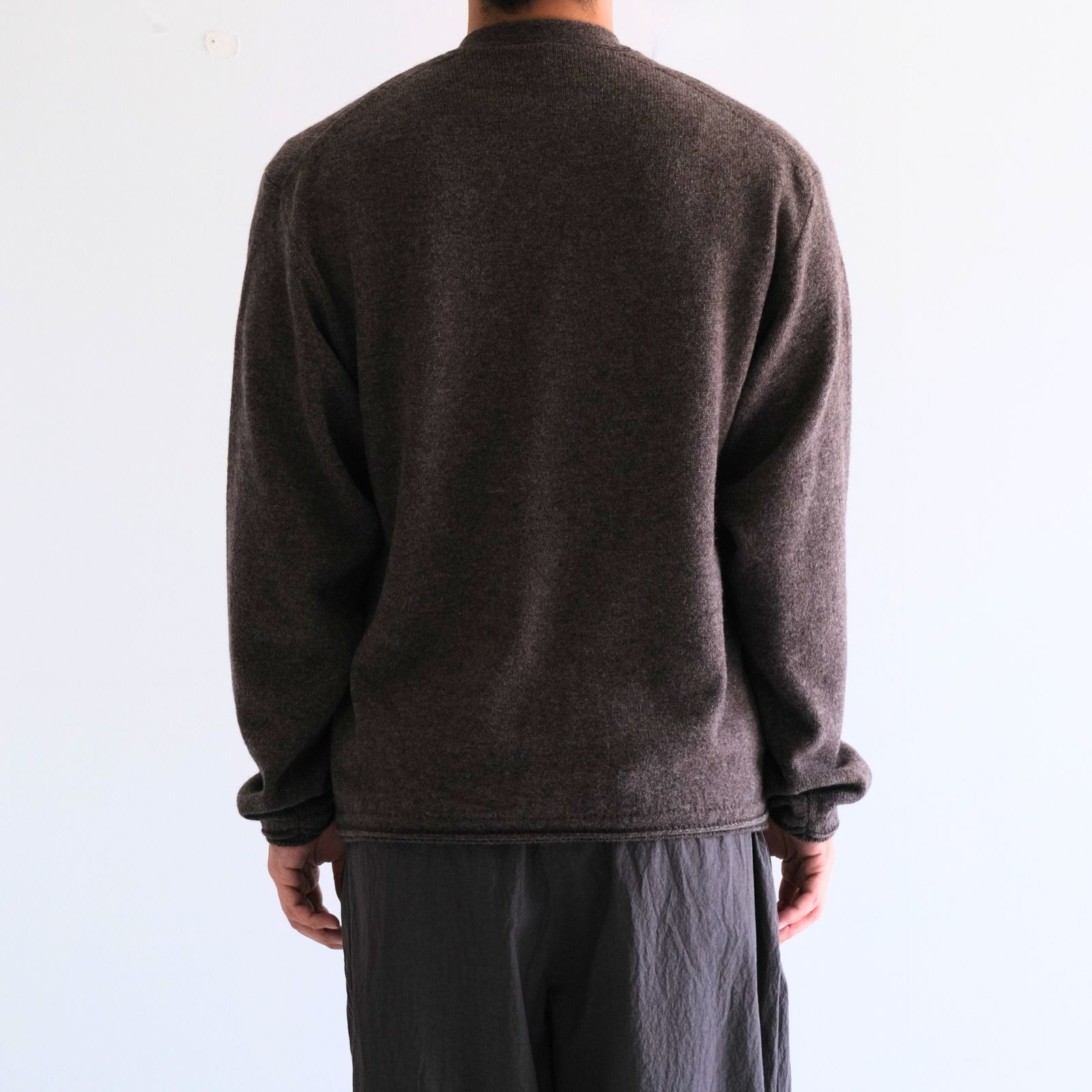ALPACA ENSEMBLE KINT PULLOVER / ニット / アルパカ / ウール / BROWN