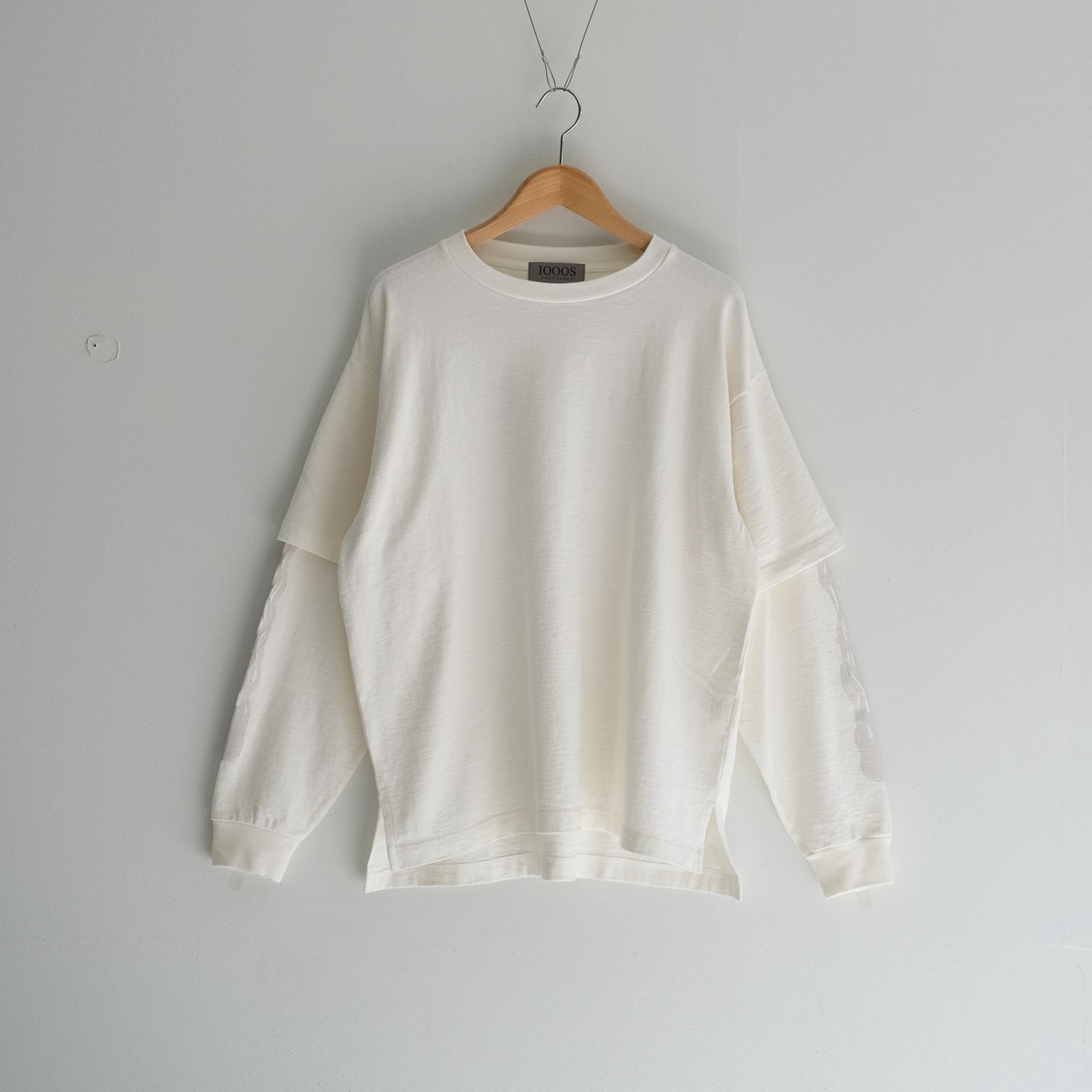 MC LAYERED LS TEE / ロングスリーブ / レイヤード / プリント /  OFF WHITE