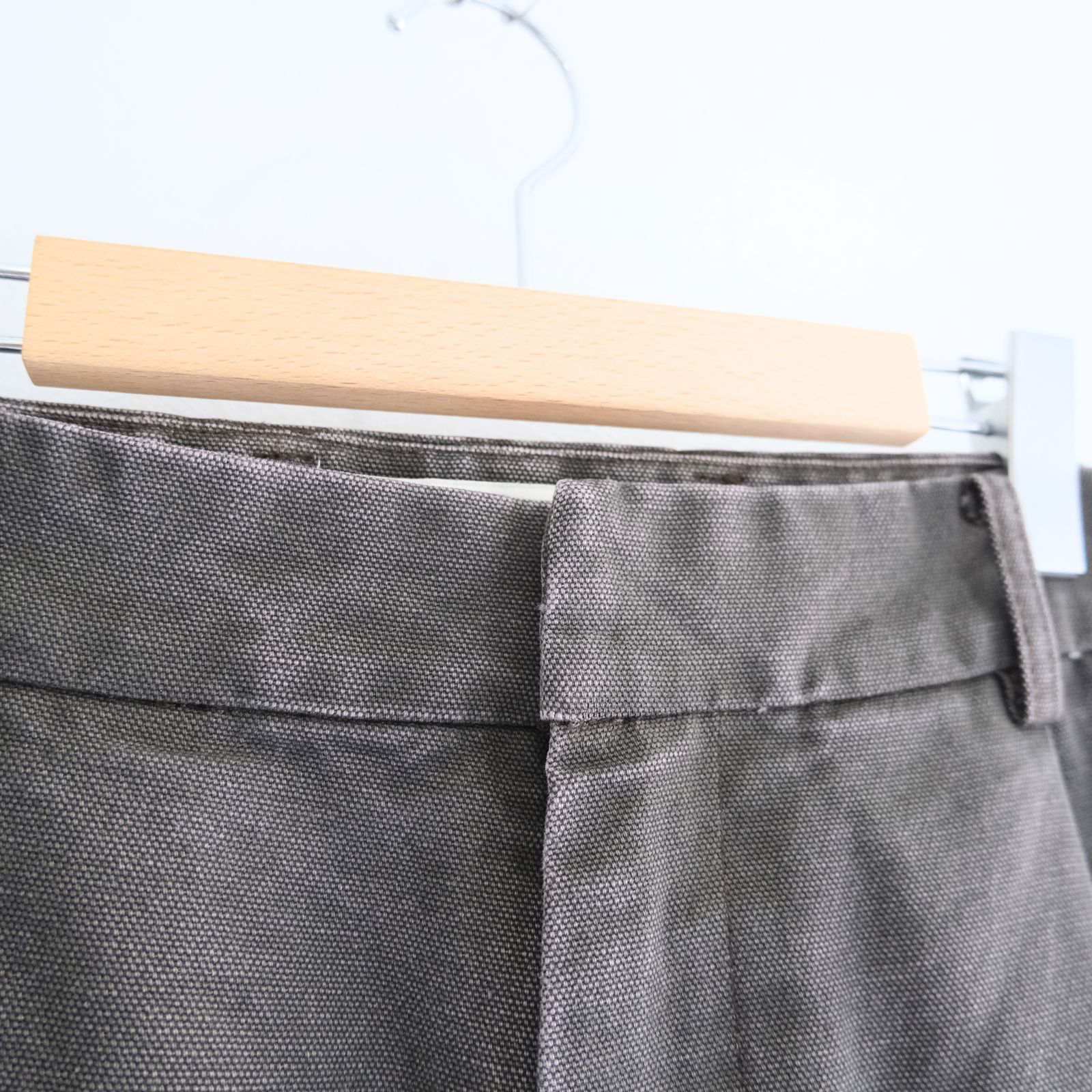 【残り1点】MERELY WASHED CANVAS FLARED PANTS（VINTAGE CAMEL）