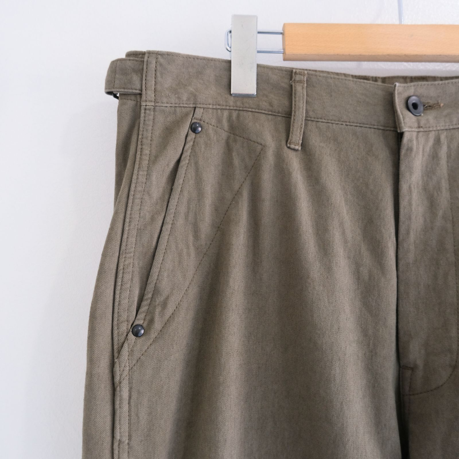 FADED CORKSCREW TWILL WORK PANTS（FADED BROWN）