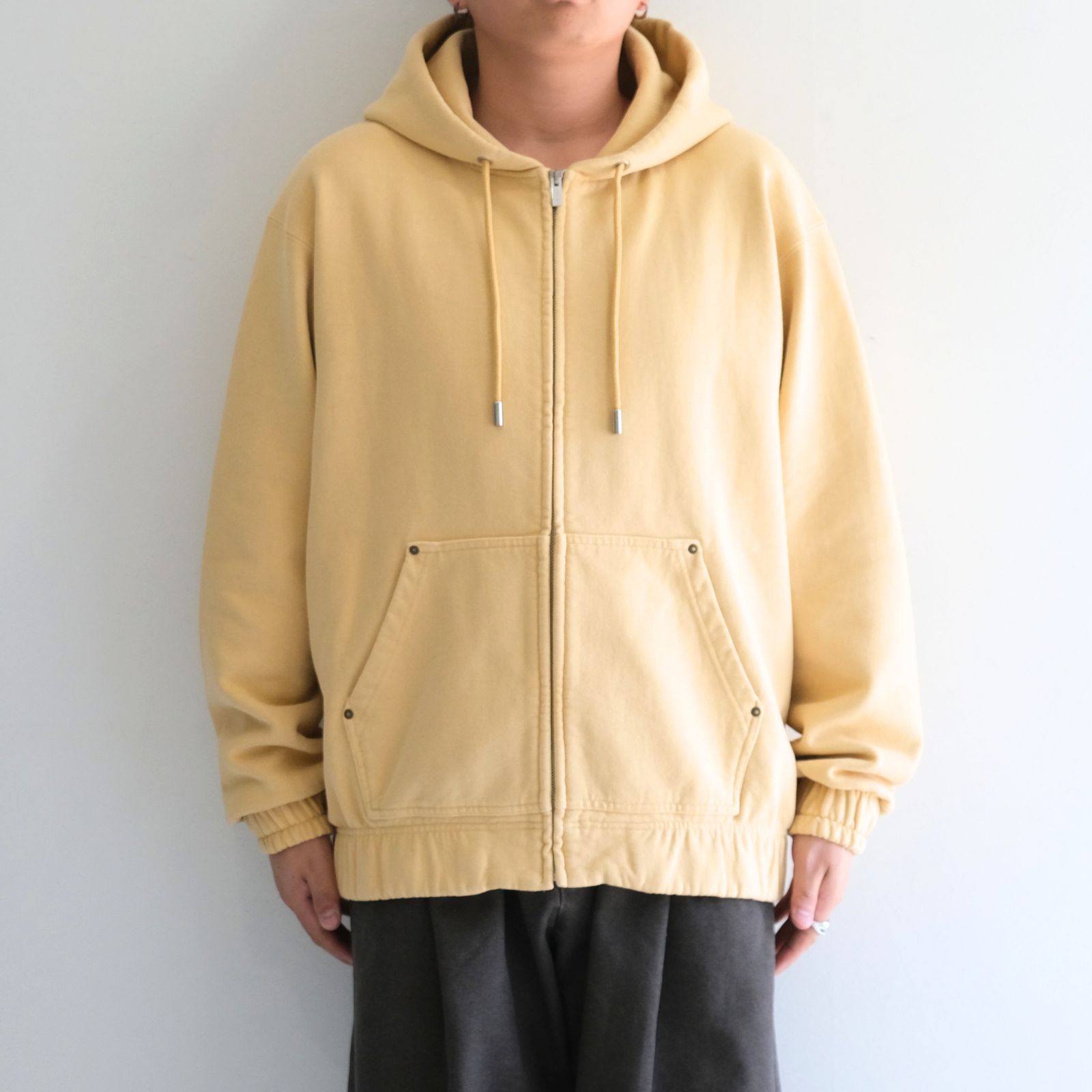 【残り1点】ACTIVE PARKA  ‐Processed Sweat‐（Yellow）