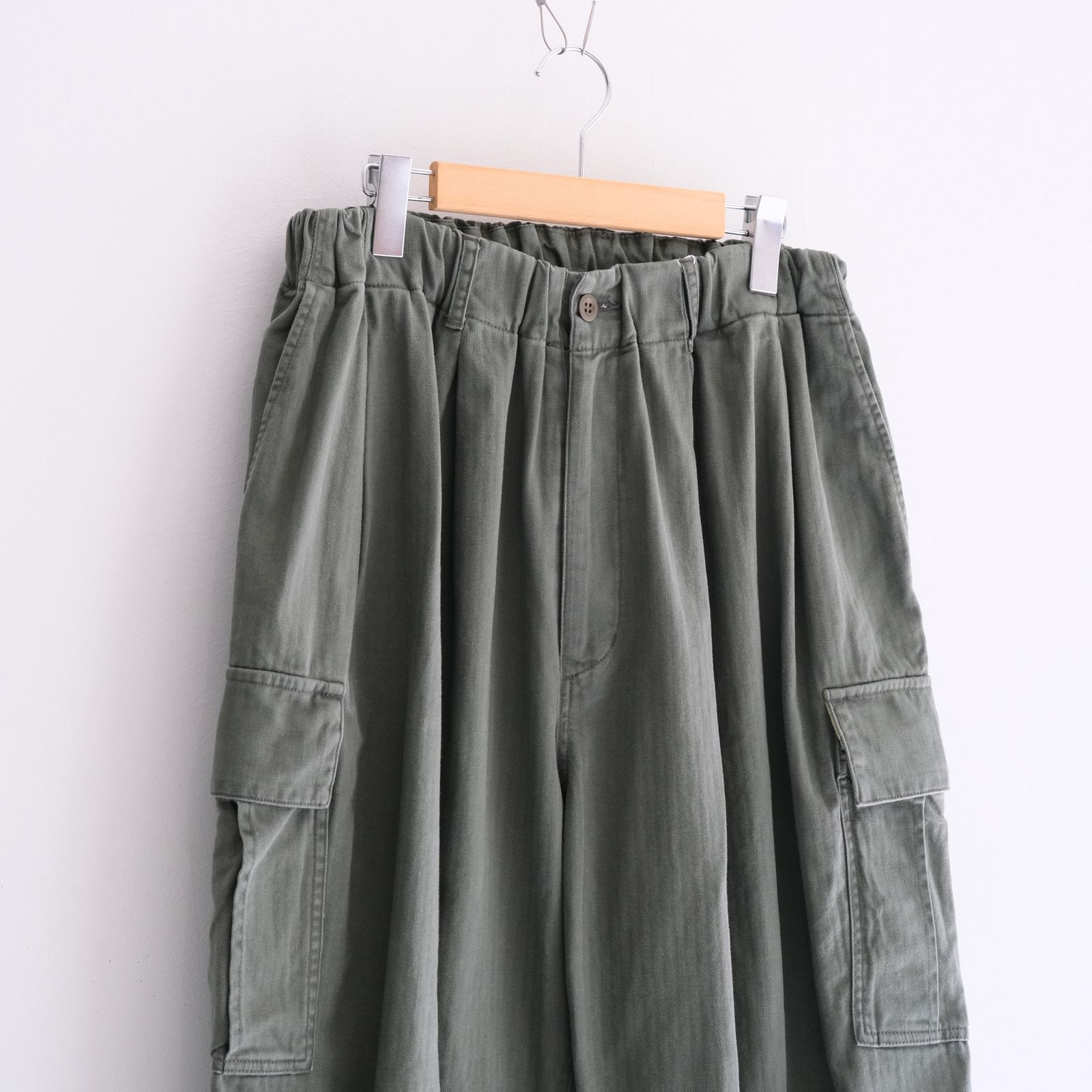 Herringbone 6-Pocket Pants / パンツ / カーゴパンツ / ヘリンボーン / KHAKI