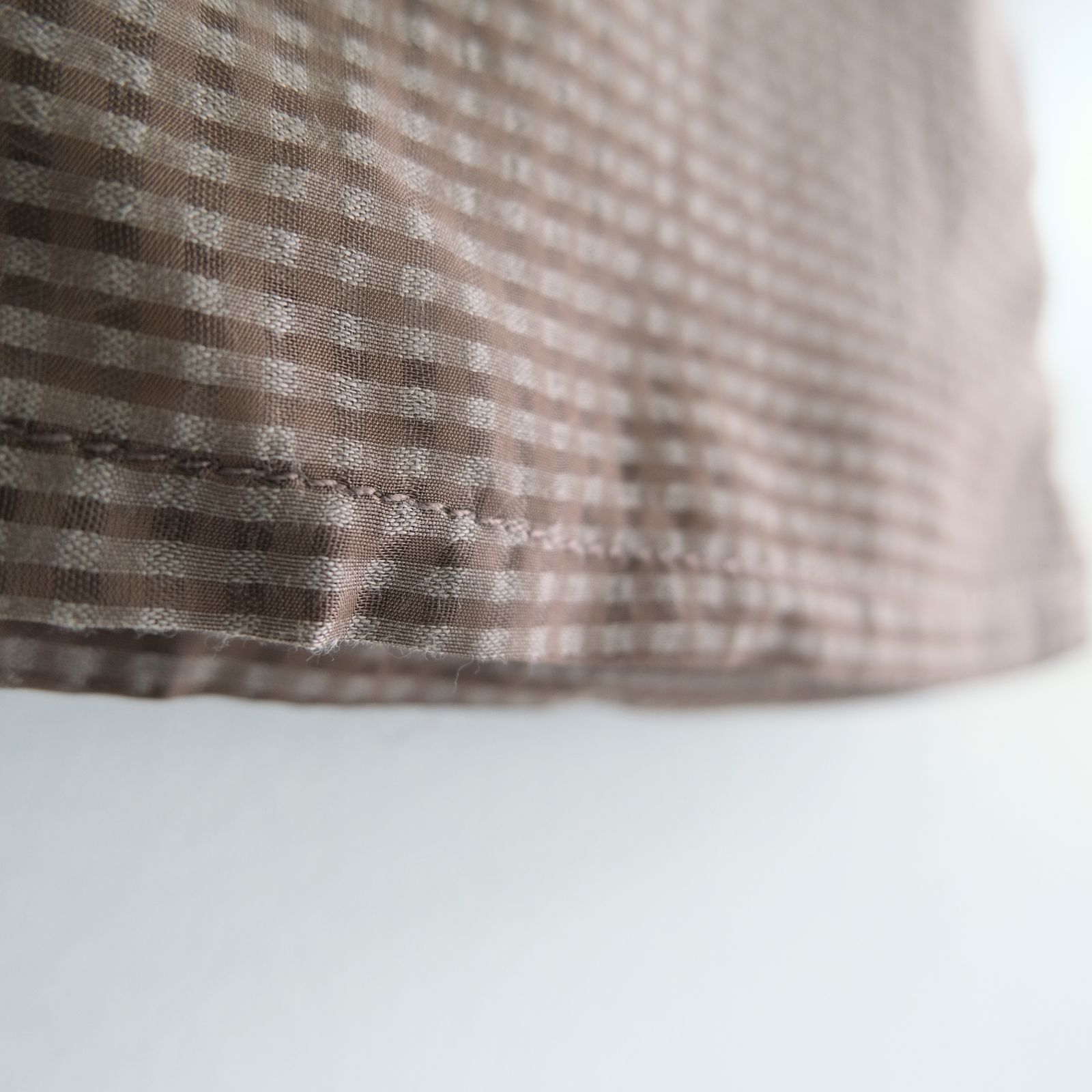Lee / SEVEN BY SEVEN  / SHEER COWBOY PANTS ‐Gingham Check Indian fabric‐ /