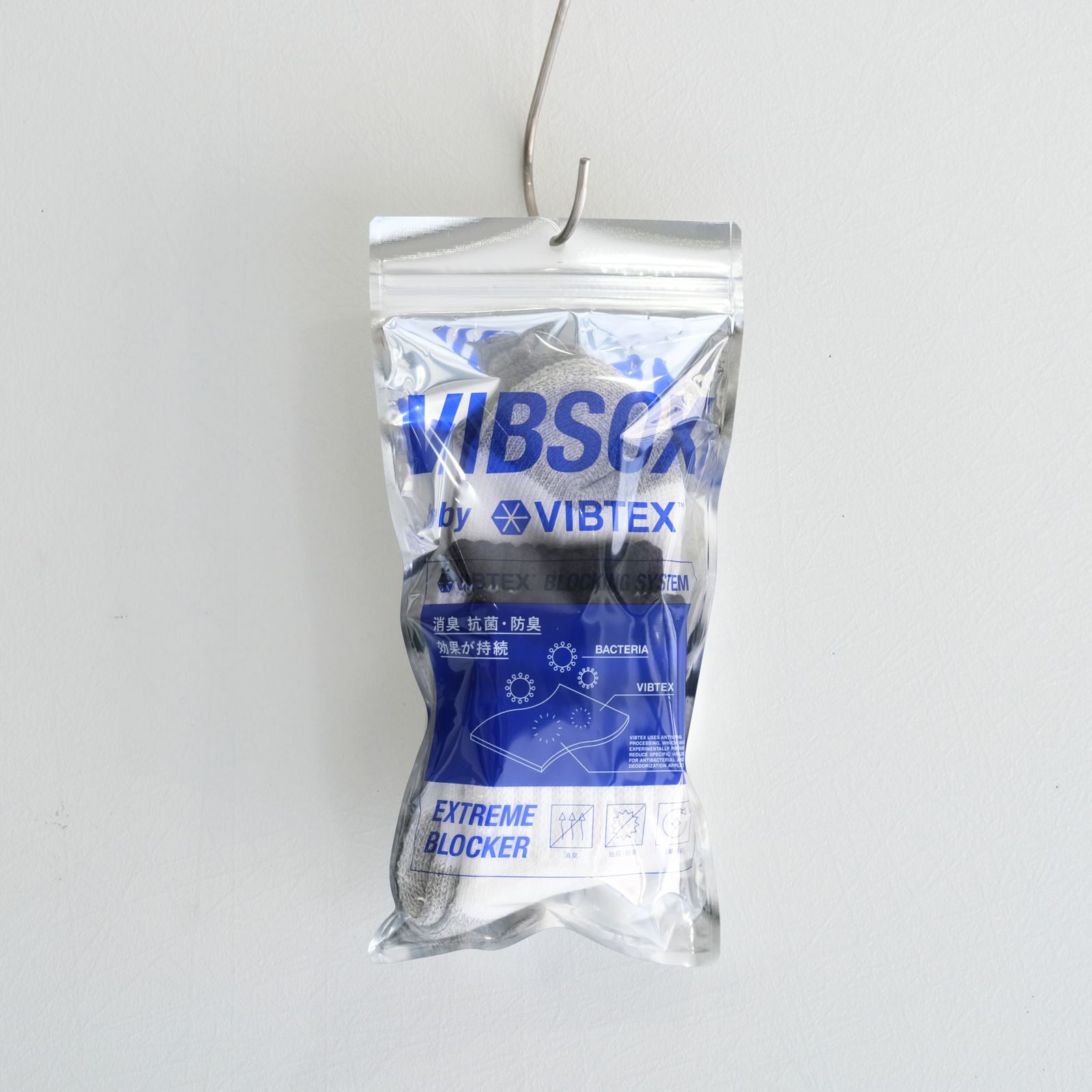 is-ness x VIBSOX / ソックス / 抗菌素材 / WHITE x NAVY