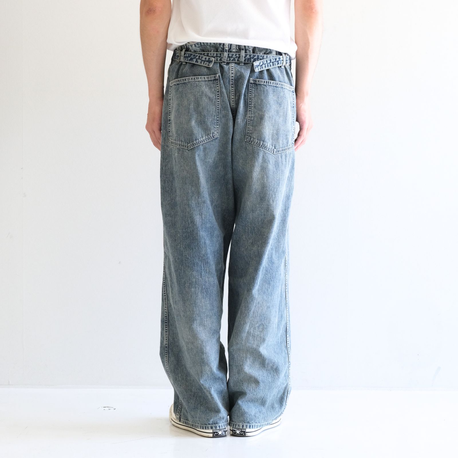 FADED LIGHT DENIM WORK PANTS（FADED BLUE）