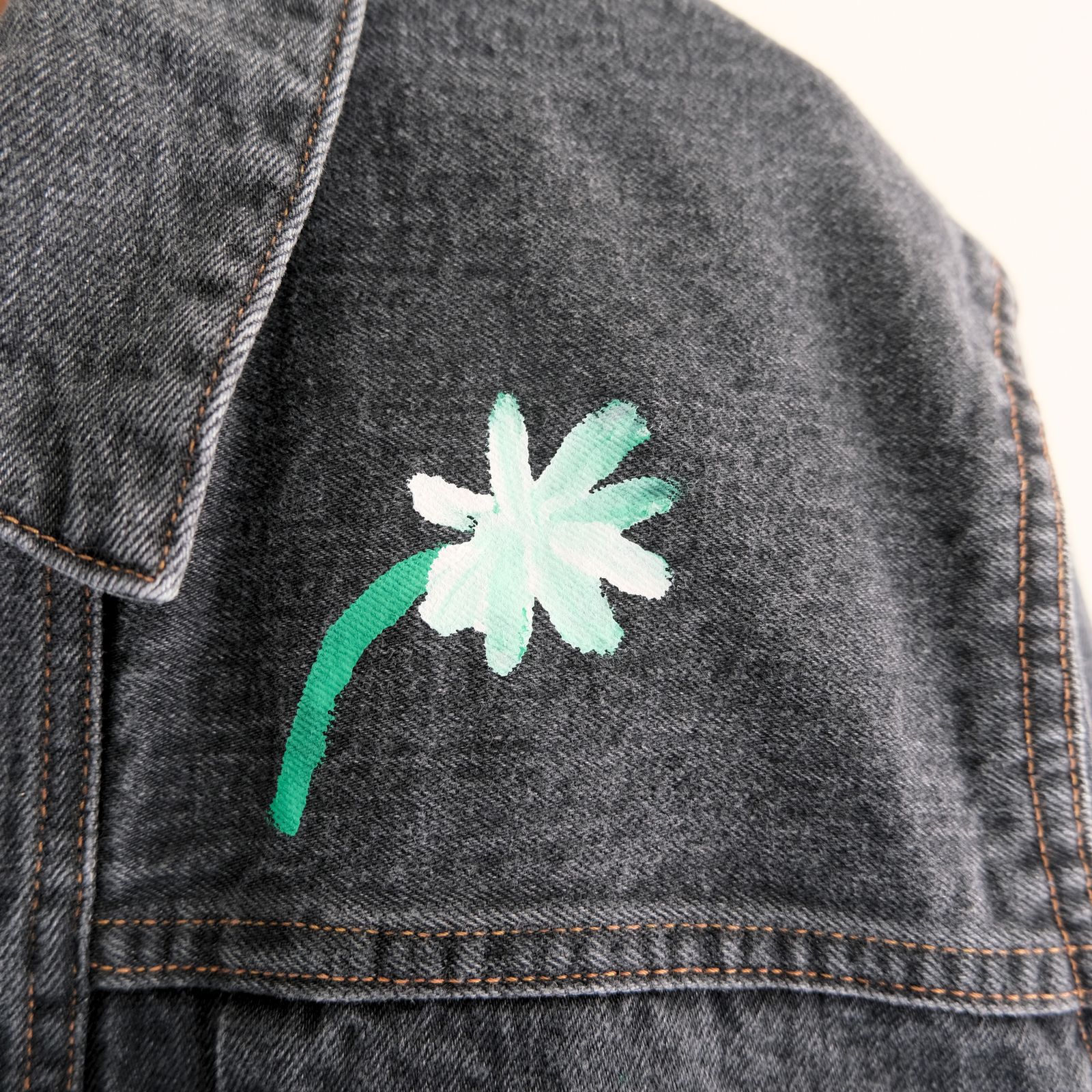 "ROEBUCK" Type-50s Hand Painted Jacket feat. MIO YAMAMOTO / 「ROEBUCK」タイプ50s ハンドペイントジャケット feat. ミオ ヤマモト（BLACK）