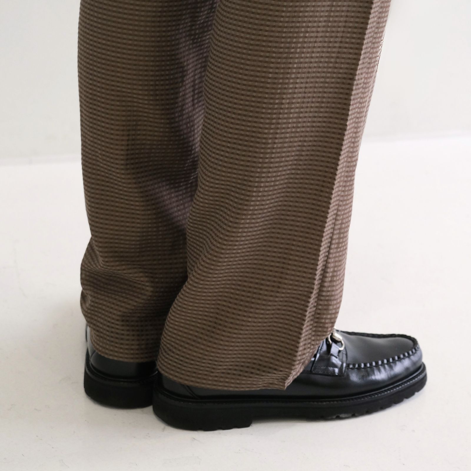 Lee / SEVEN BY SEVEN  / SHEER COWBOY PANTS ‐Gingham Check Indian fabric‐ /