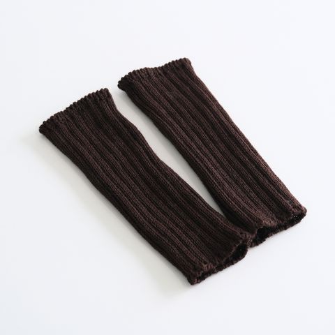 GLOVES FINGERLESS / 手袋 / フィンガーレス / PUREWOOL / DUNKELBRAUN / ブラウン