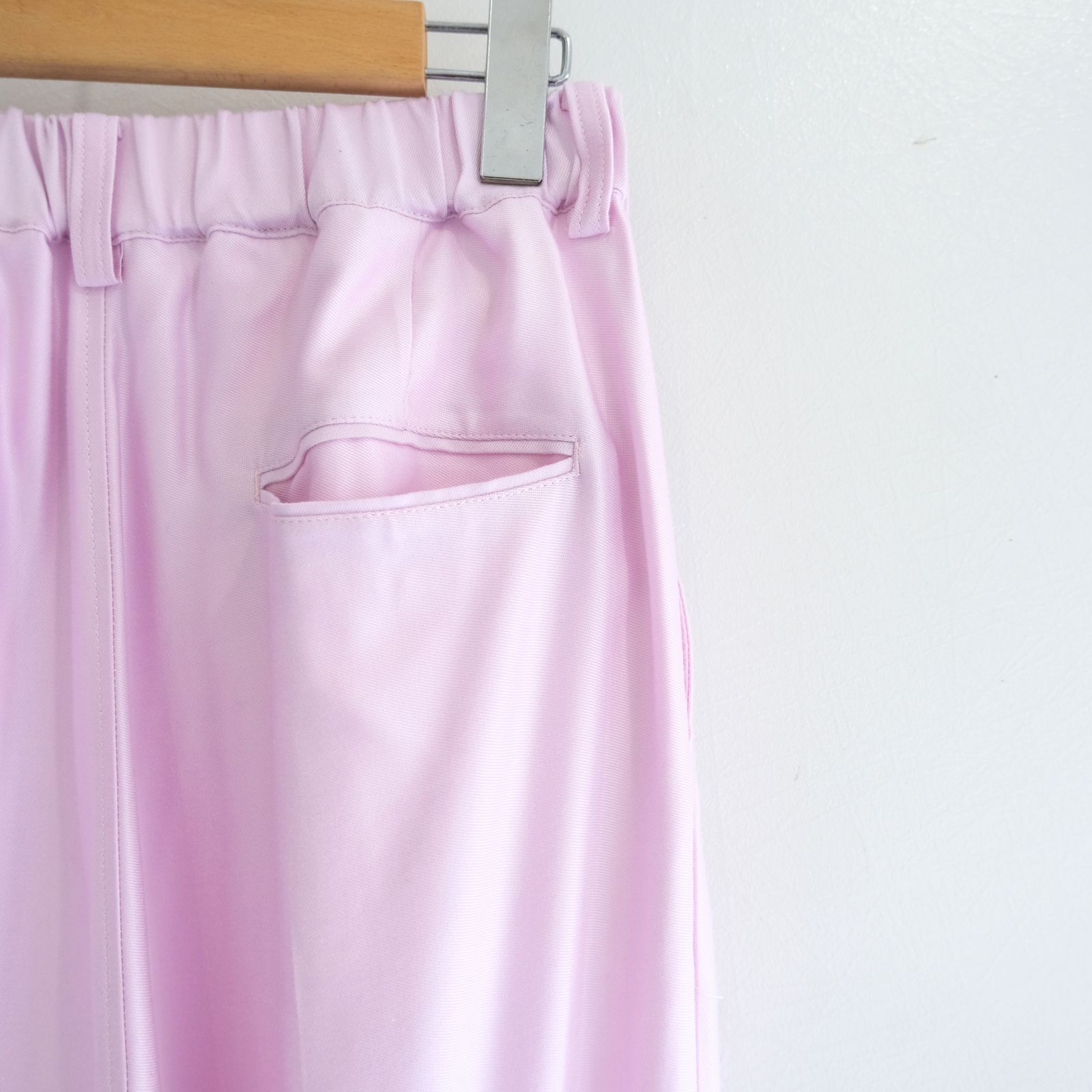 【残り1点】WIDE EASY FLARE TROUSERS  - Heavy Cupra -（Pink）