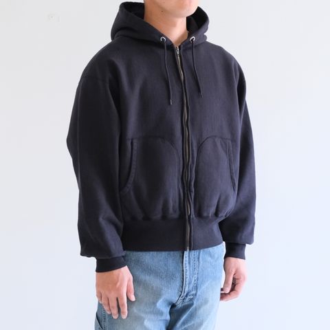 ZIP UP PARKA / ジップアップパーカー / BLACK