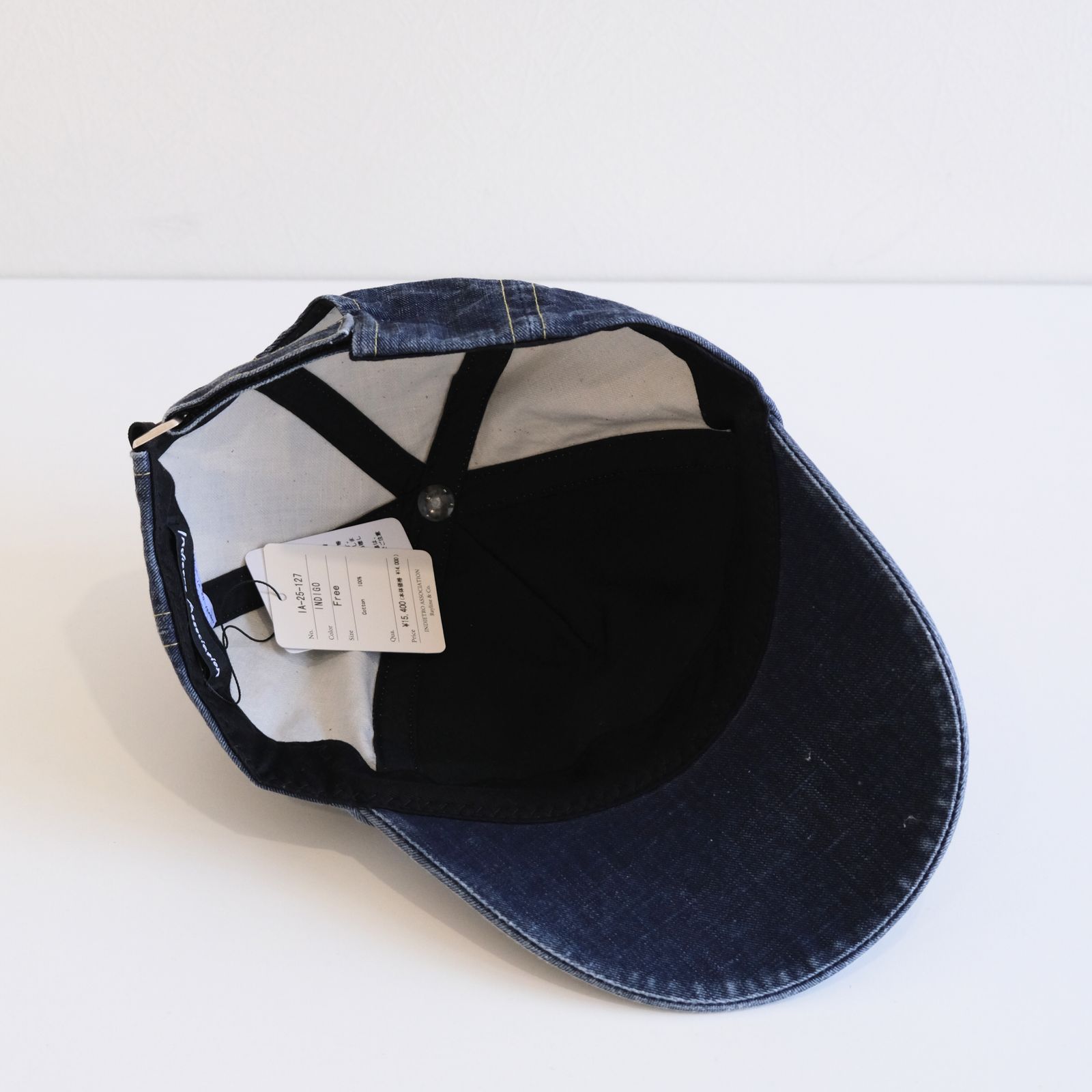 Logo Cap / デニム / キャップ / ダメージ加工 / Indigo