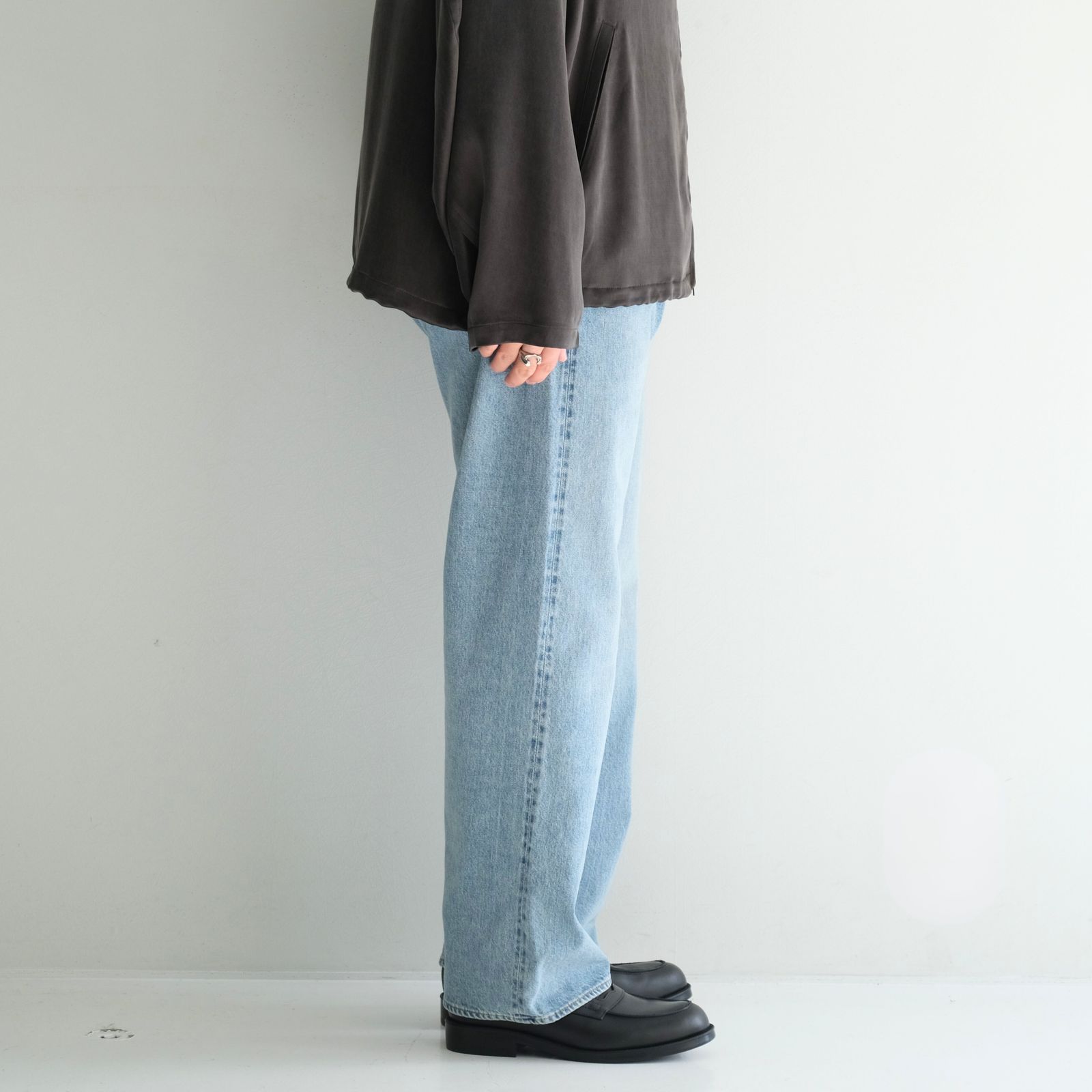 VINTAGE WASHED SELVEDGE DENIM 5P PANTS / パンツ / デニム / 5ポケット / FADED BLUE