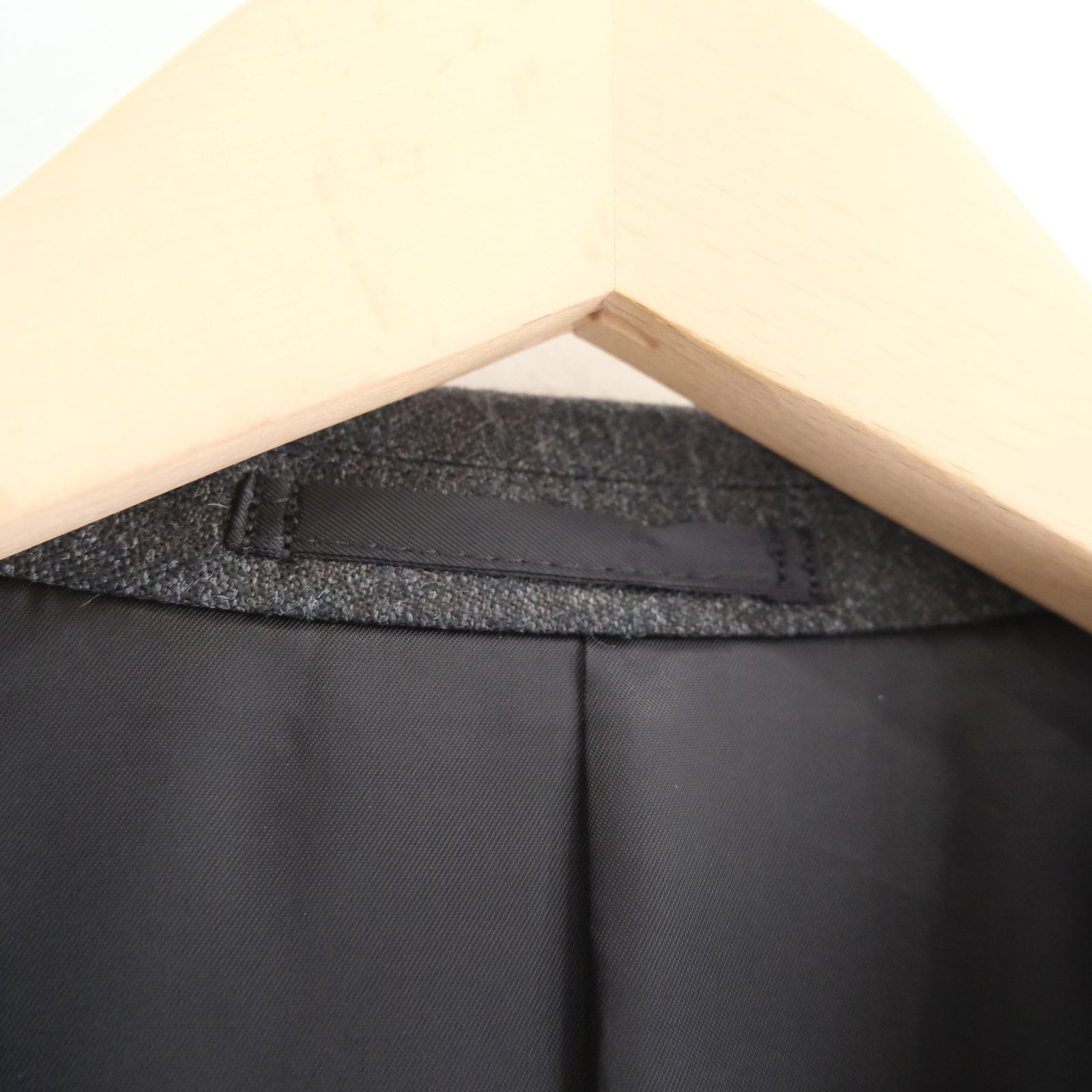 【残り1点】MELANGE BARATHEA STRIPE DB JKT（CHARCOAL BROWN）