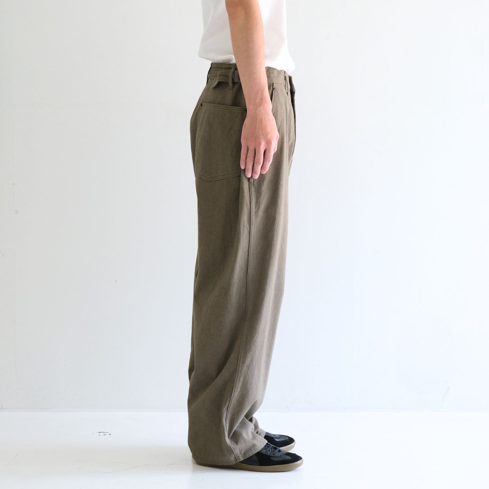 FADED CORKSCREW TWILL WORK PANTS（FADED BROWN）