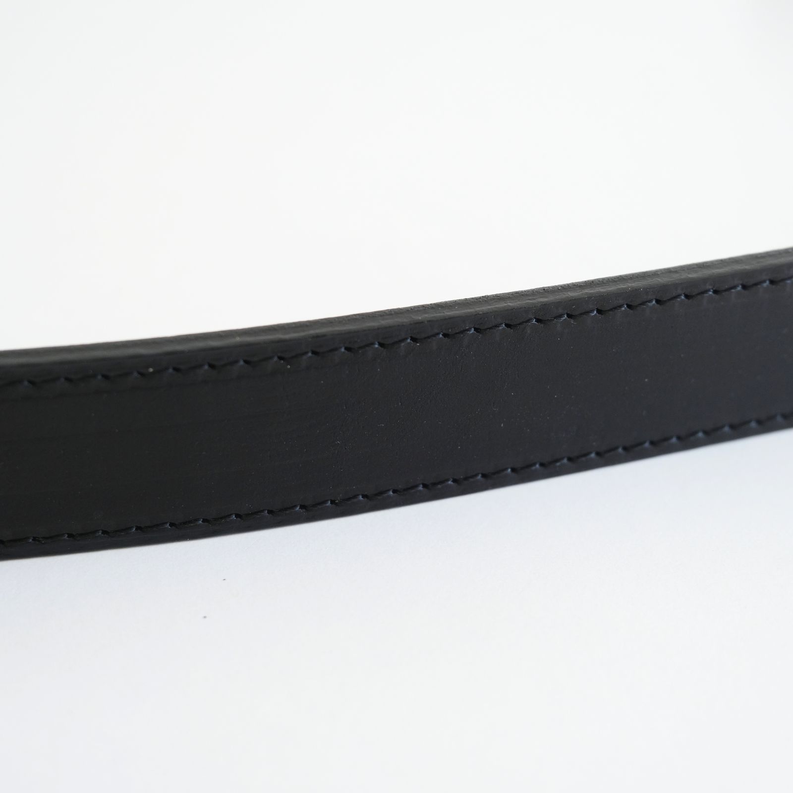 【残り1点】SLIDE BUCKLE BELT（BLACK (NICKEL) ）