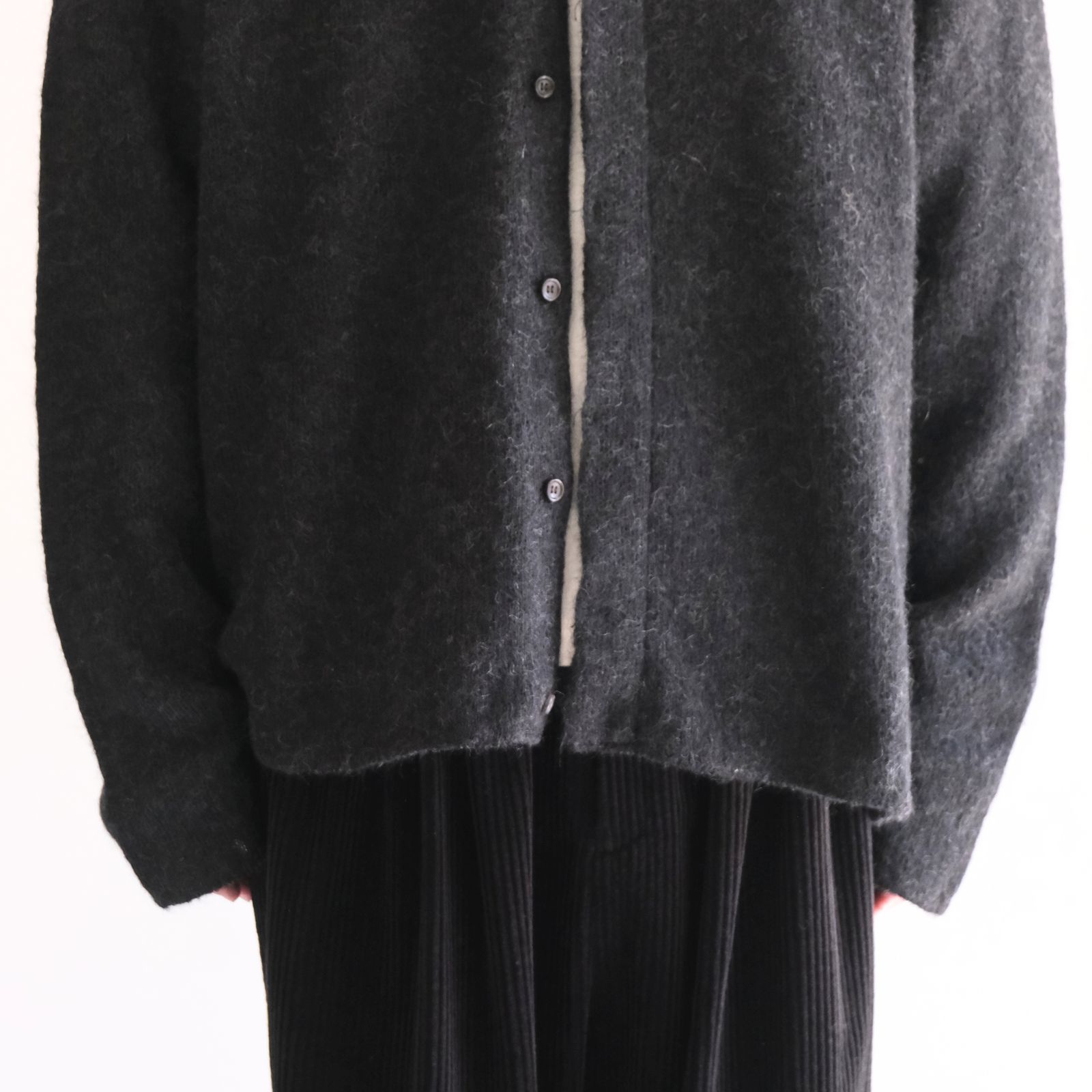 【残り1点】Kid Mohair Knit Shirts（Black）