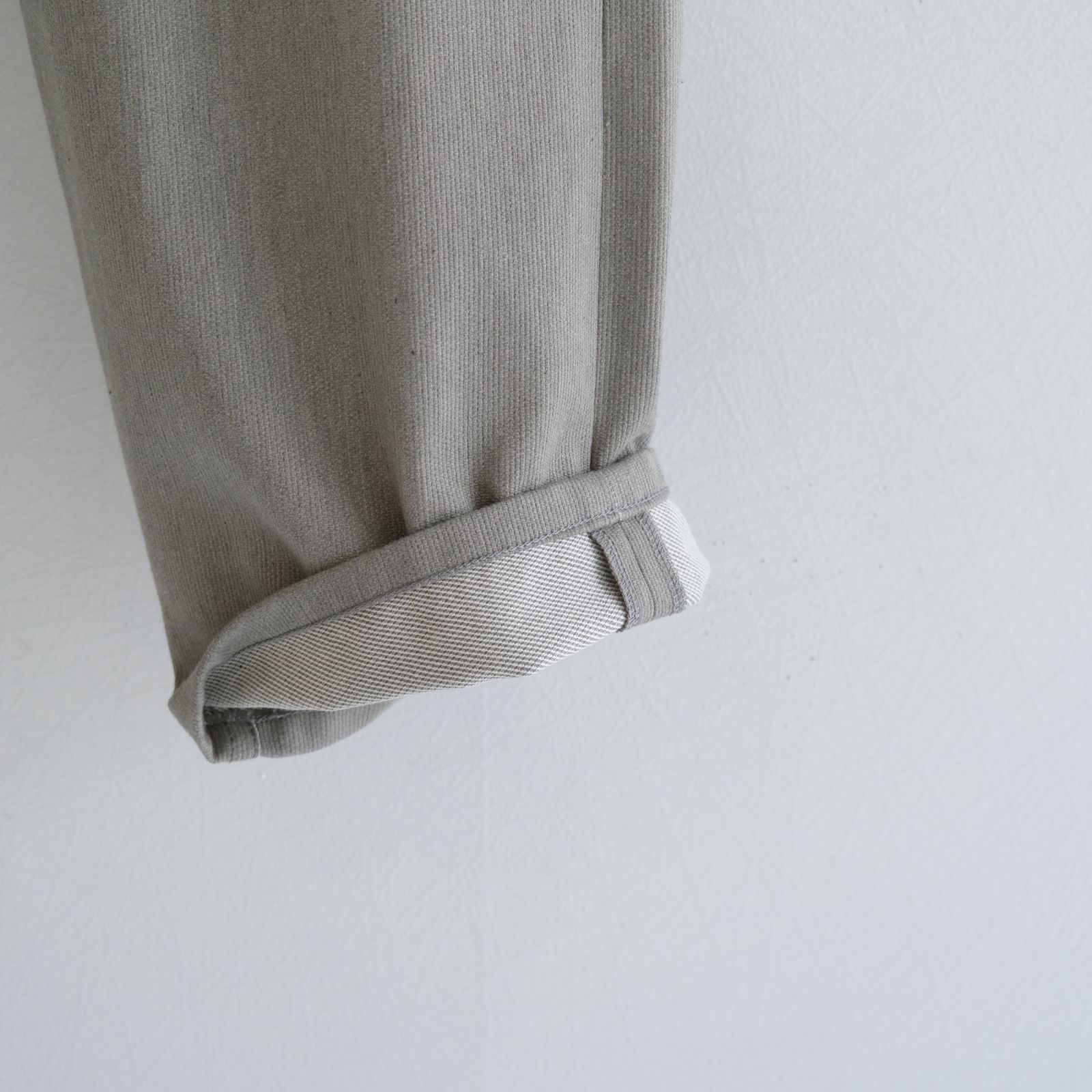 5PK COTTON PIQUE WIDE PANTS / Unstained / organic cotton / パンツ / GRY