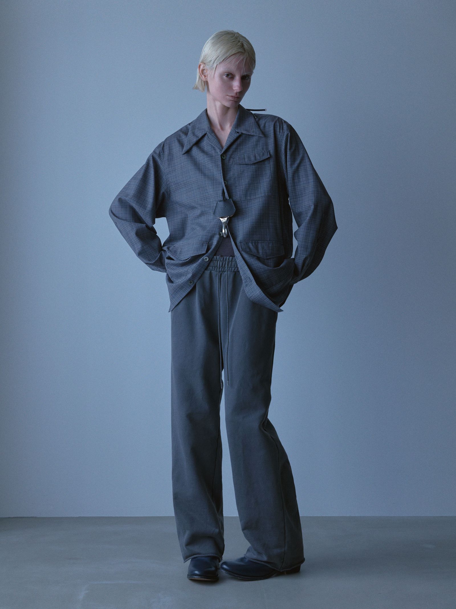 【入荷時期：2026年8-9月頃】Leather Cord Crochet / レザー コード クロシェット（Black）