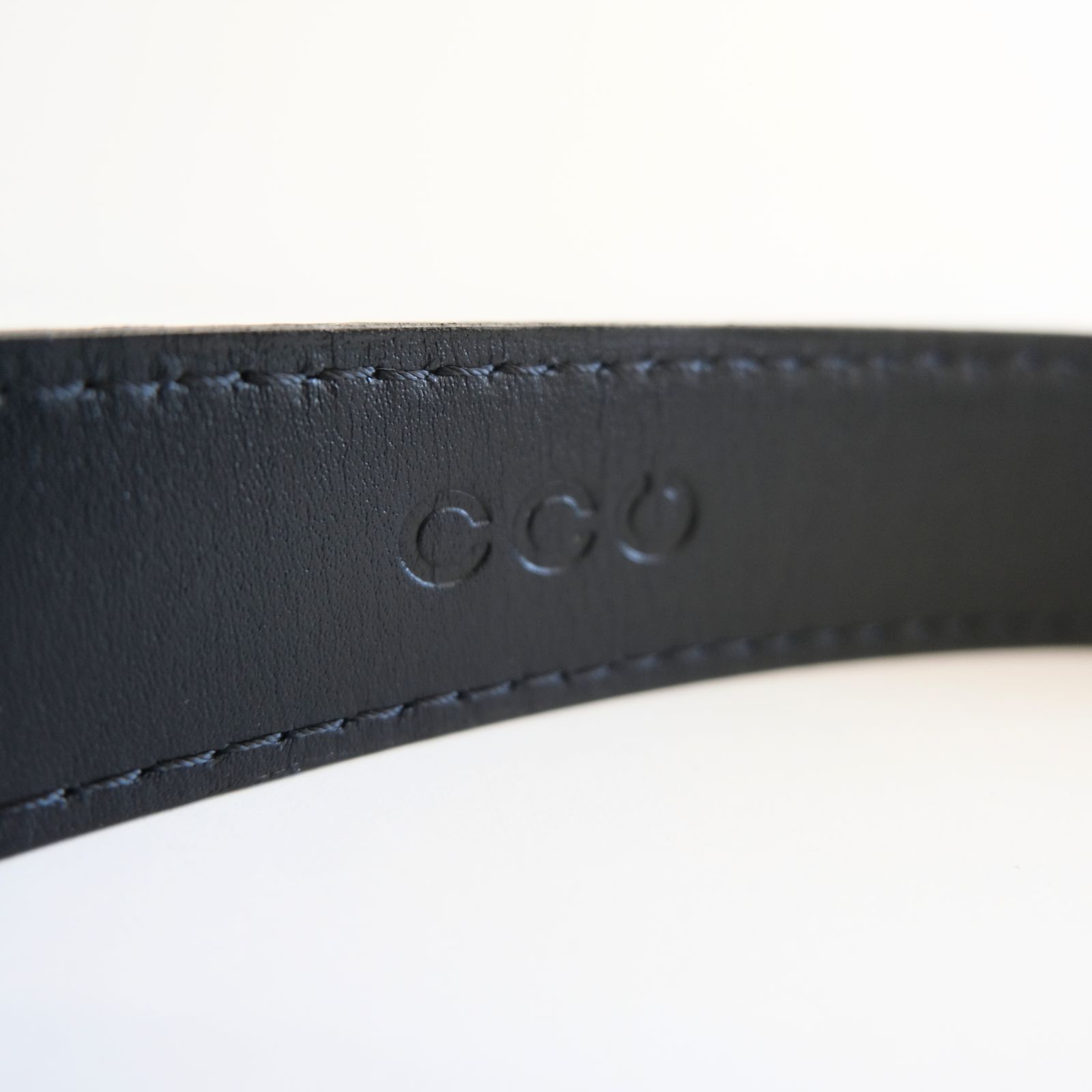 【残り1点】SLIDE BUCKLE BELT（BLACK (NICKEL) ）