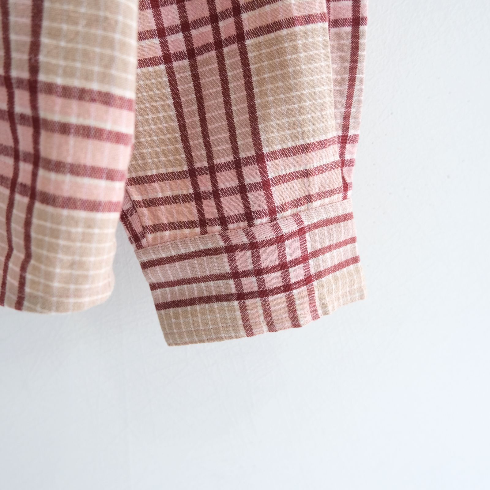 PLANE SHIRT / プレーンシャツ（FLORA CHECK HANDLOOM）