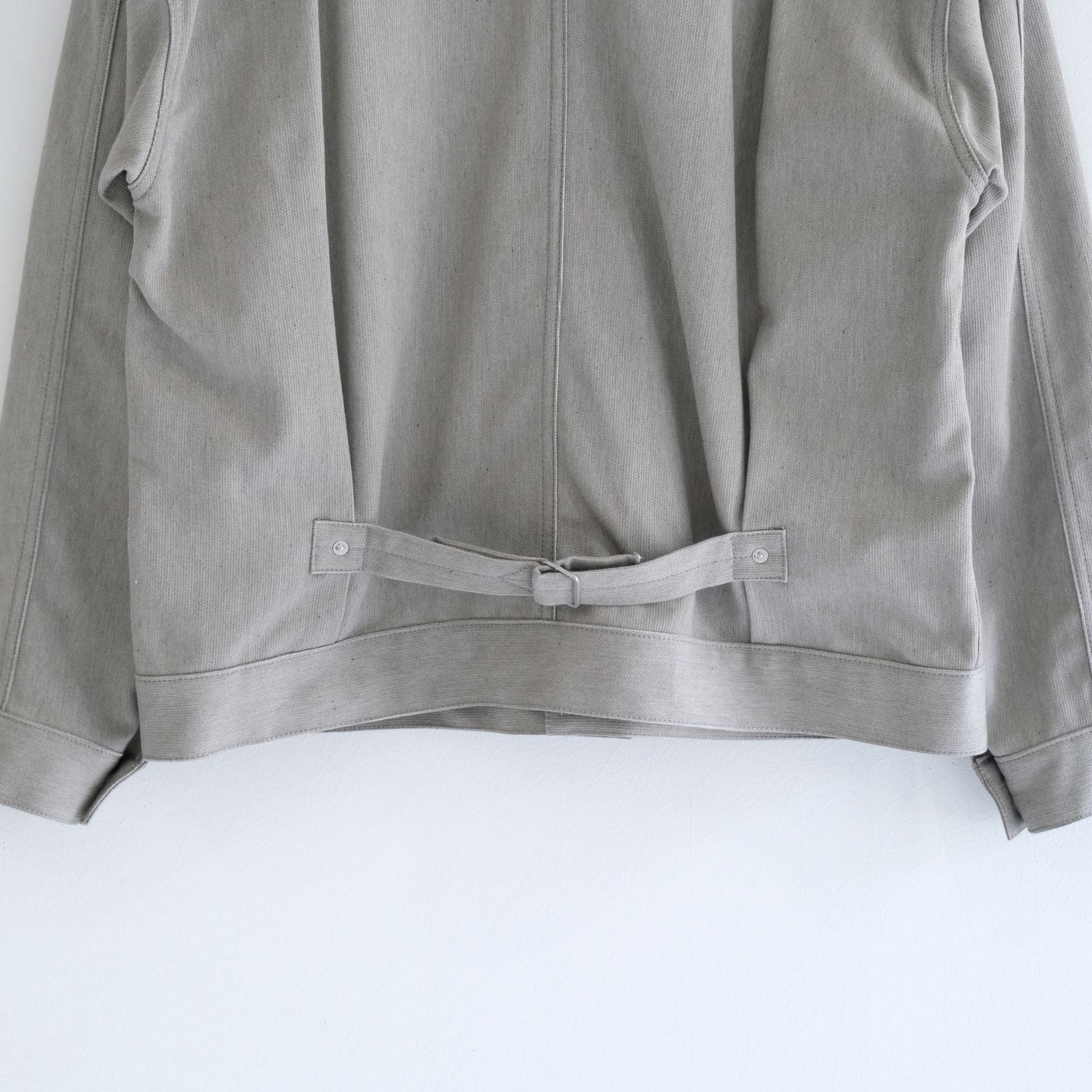 1ST TYPE COTTON PIQUE JACKET / ジャケット /Unstained / organic cotton / GRY