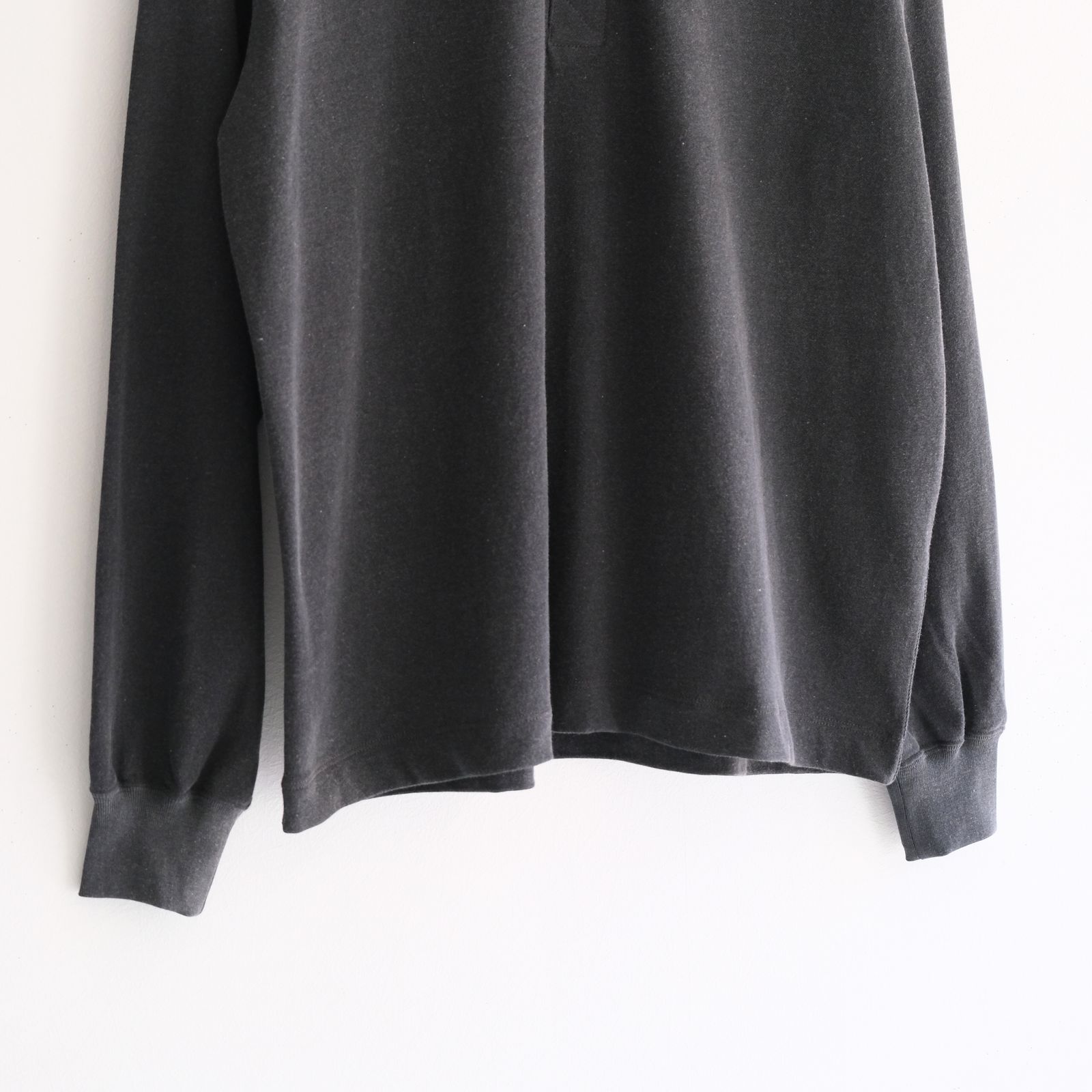 FADED TWIST TENJIKU HENLEY-NECK TOP / ヘンリーネック / ロンT /  BLACK