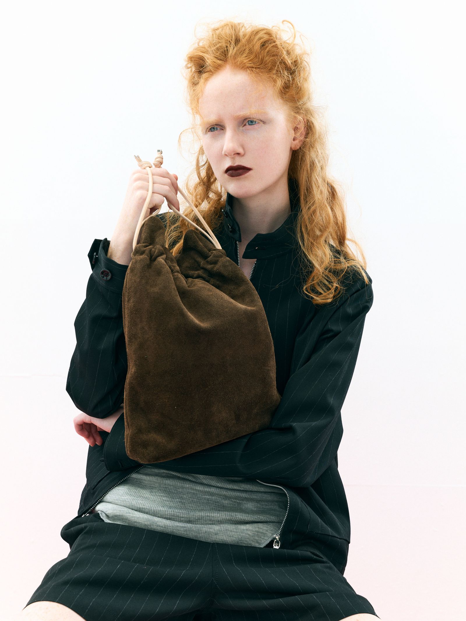 Drawstring Tote Bag（Brown）
