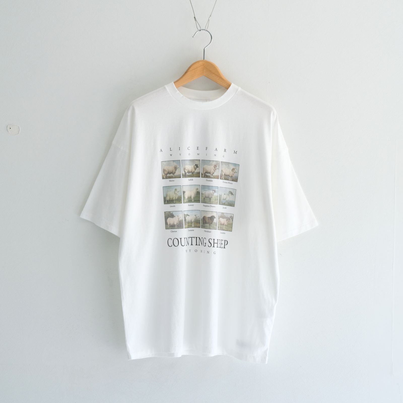 "TEE-NS".11 Counting sheep Tee / "TEE-NS".11 カウンティング シープ Tシャツ（WHITE）