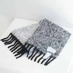 Two Colour Woolly Scarf / マフラー / アルパカ / Black / White