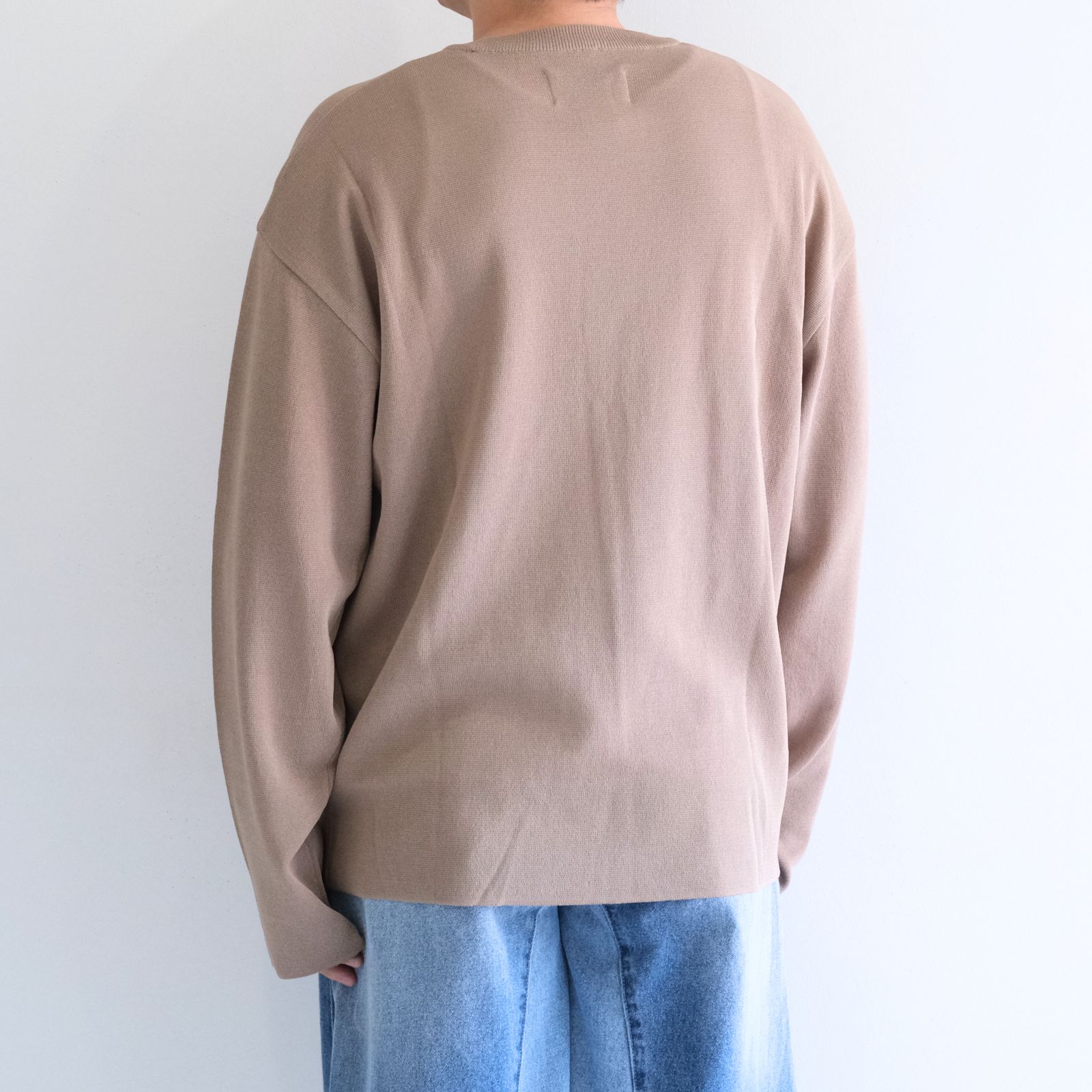 PREMIUM WIDE SLEEVE ‘SEUNGMU’ KNIT / プレミアムワイドスリーブ「スンム」ニット（ECRU BEIGE）