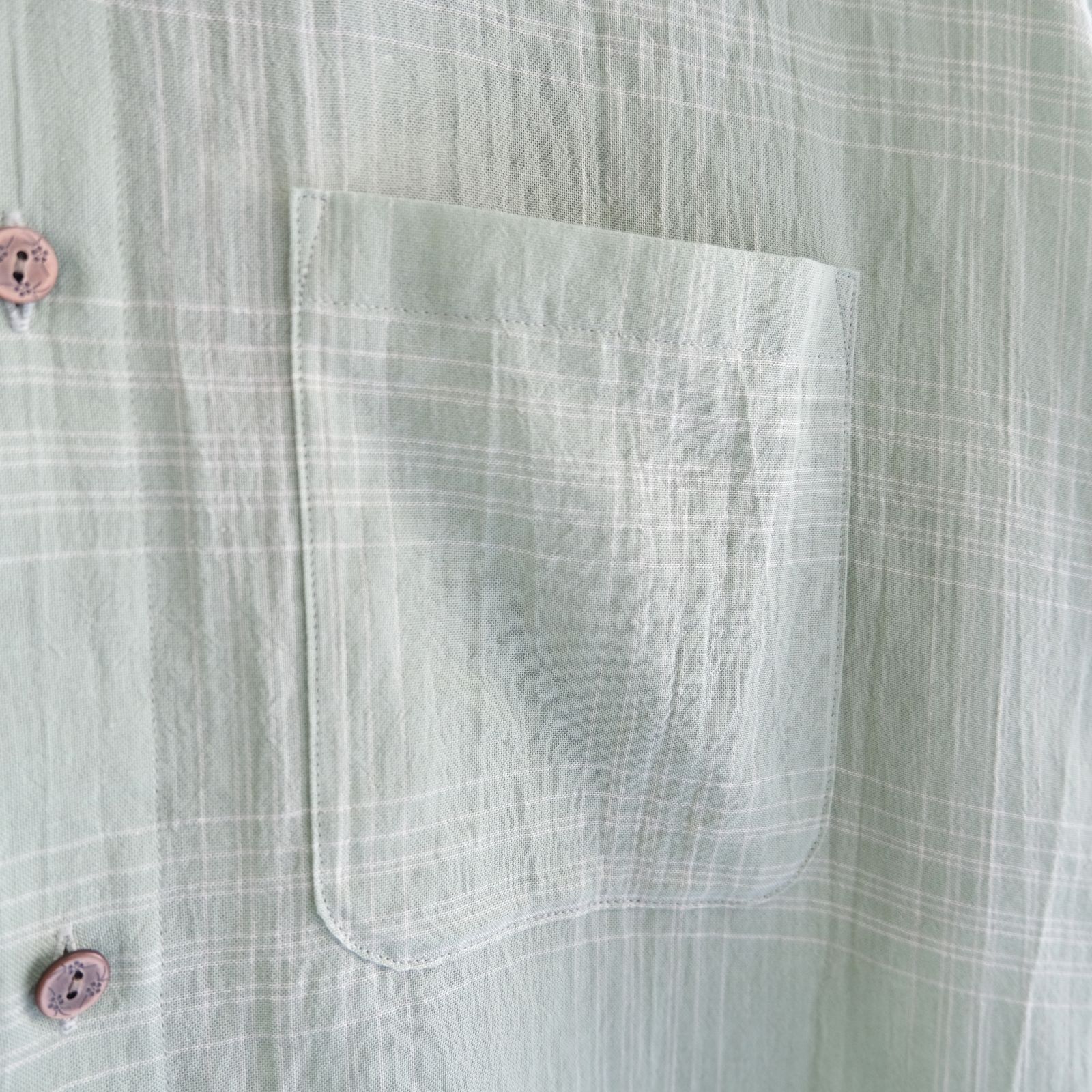 "MERCED" Sheer Through Shirt （MINT）