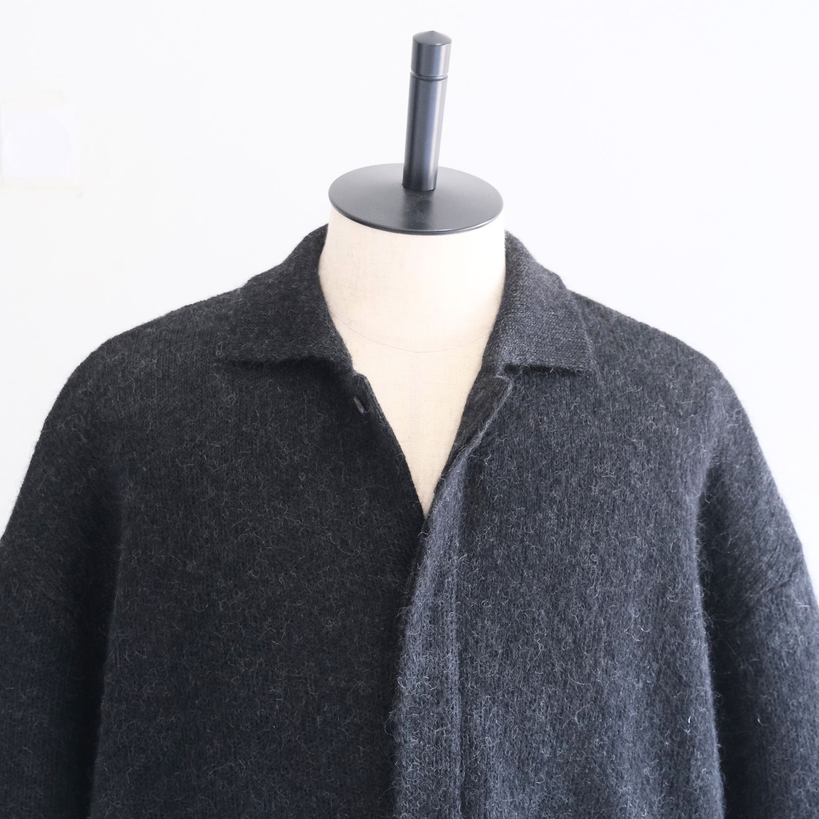 【残り1点】Kid Mohair Knit Shirts（Black）