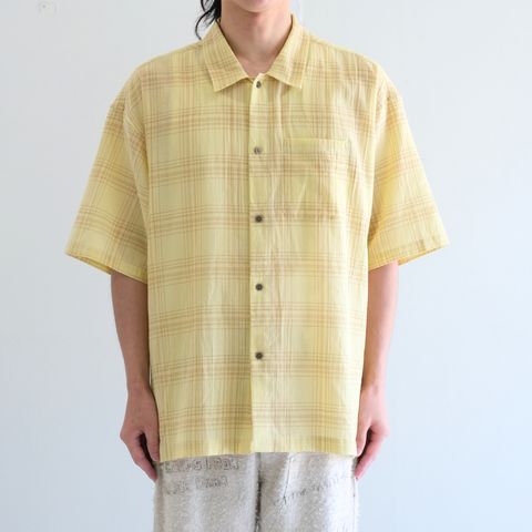 "MERCED" Sheer Through Shirt （YELLO）