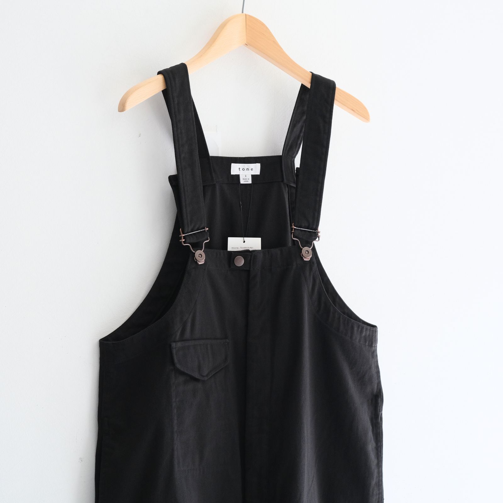 BOMBER OVERALL / オーバーオール / コットン / BLACK