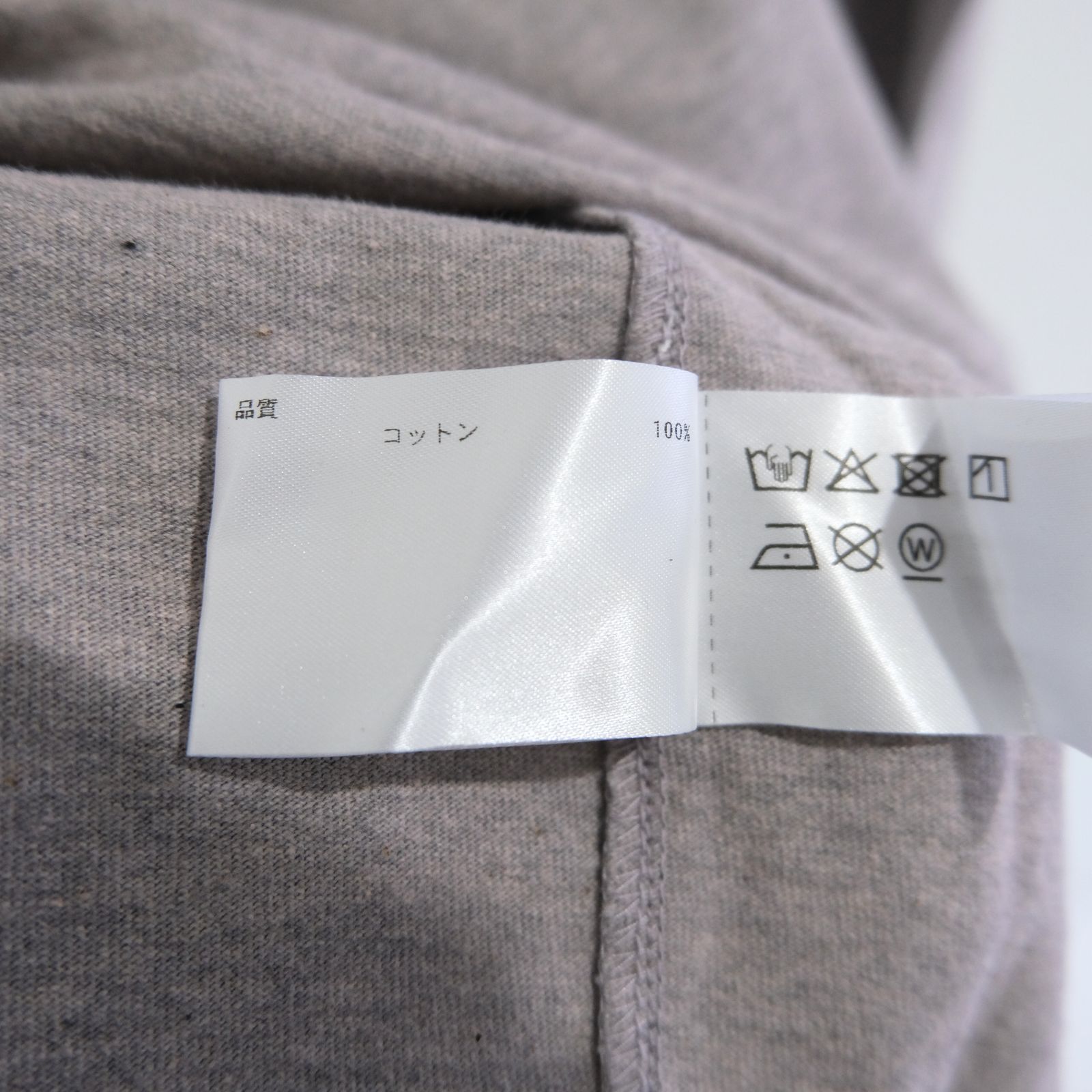 WRAP AROUND POCKET TEE L/S - Raffy plainstitch - / ロンT / ロングスリーブTシャツ / ラフィー / Pink