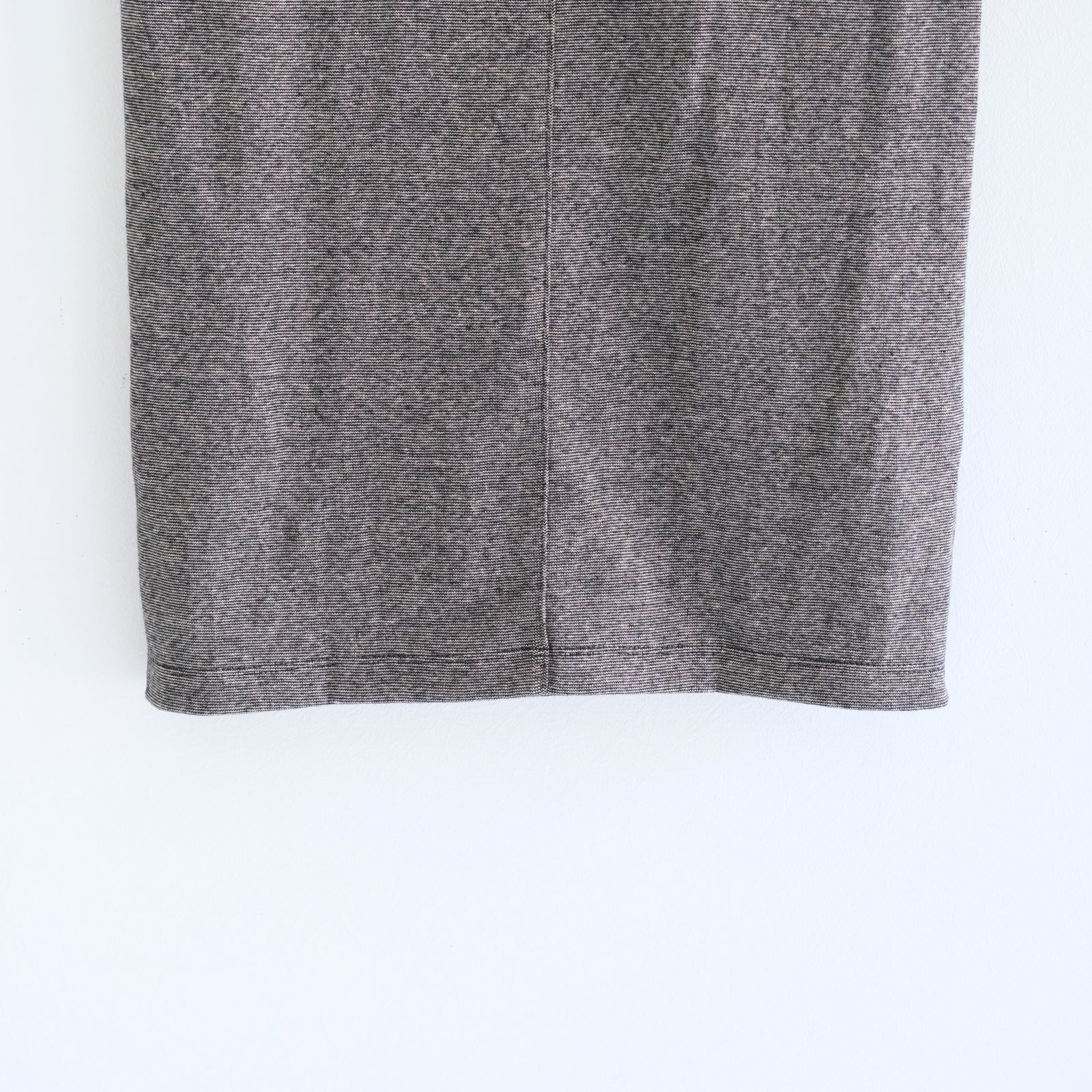 RIB TANK TOP - Mixed “UNSTAINED” yarn - / タンクトップ / BLACK