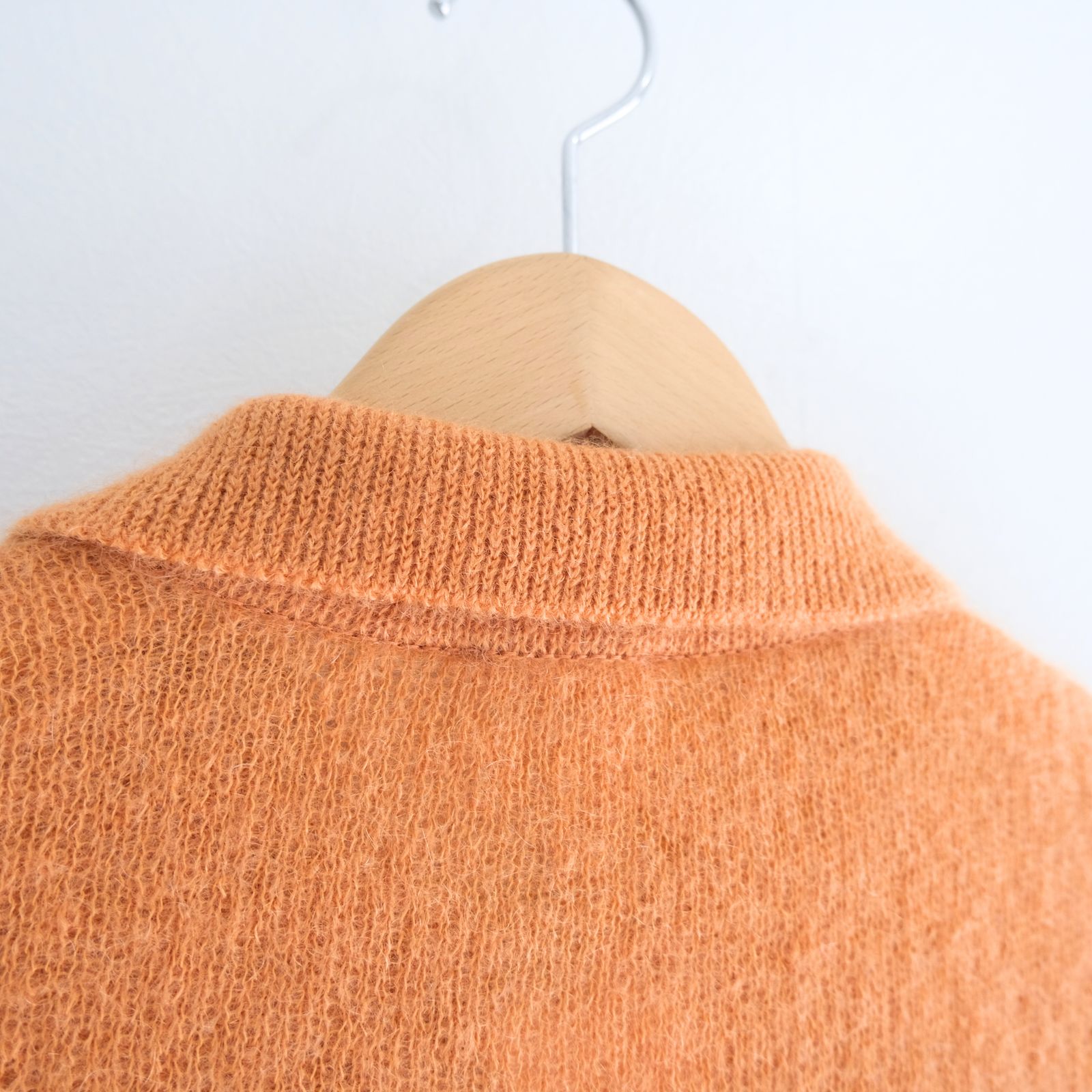【残り1点】Kid Mohair Knit Shirts（Orange）