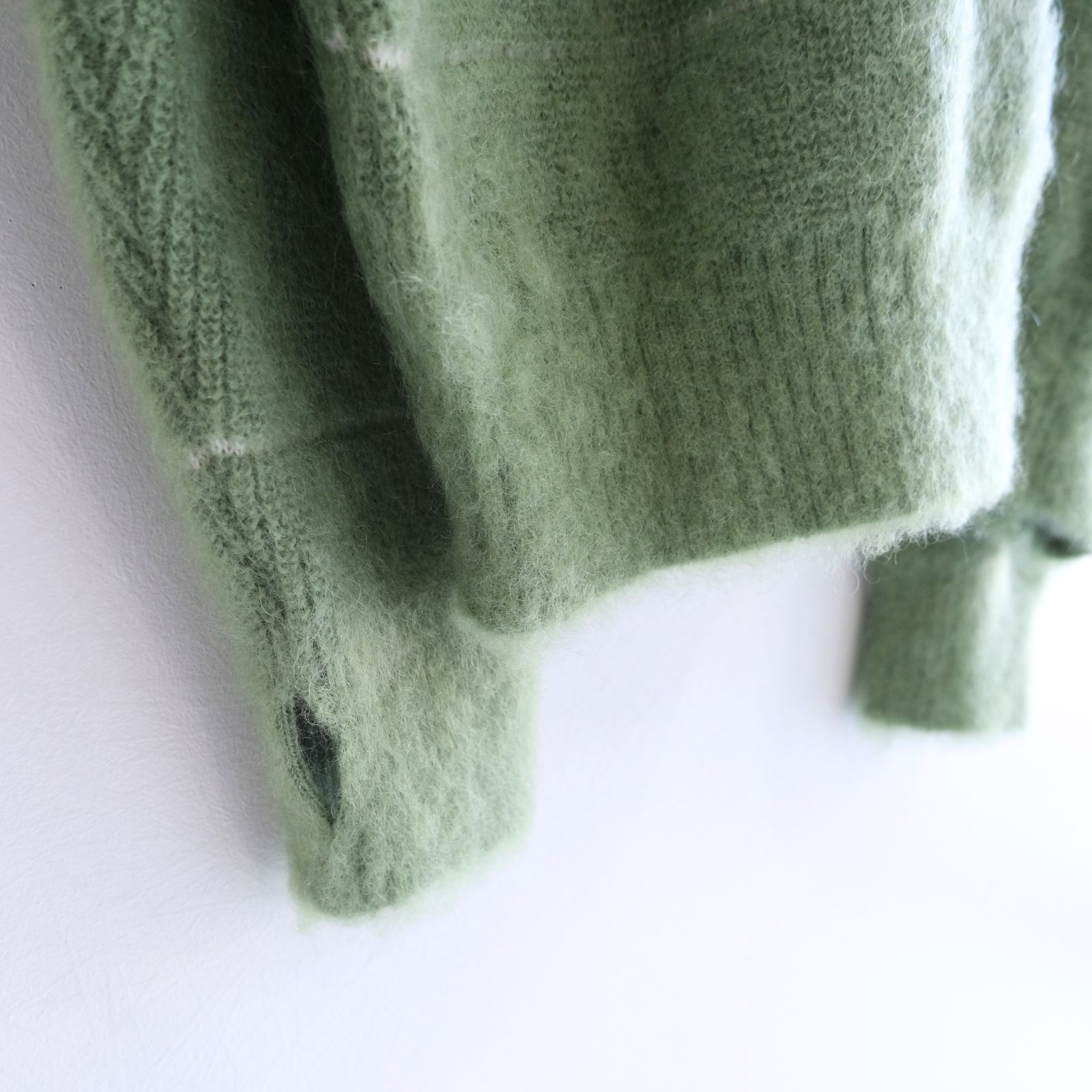 MOHAIR BOARDER CARDIGAN（GREEN）