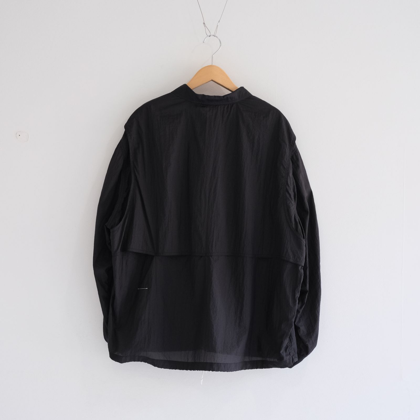 Photographer L/S Shirt Jacket / シャツジャケット / ナイロン / BLACK