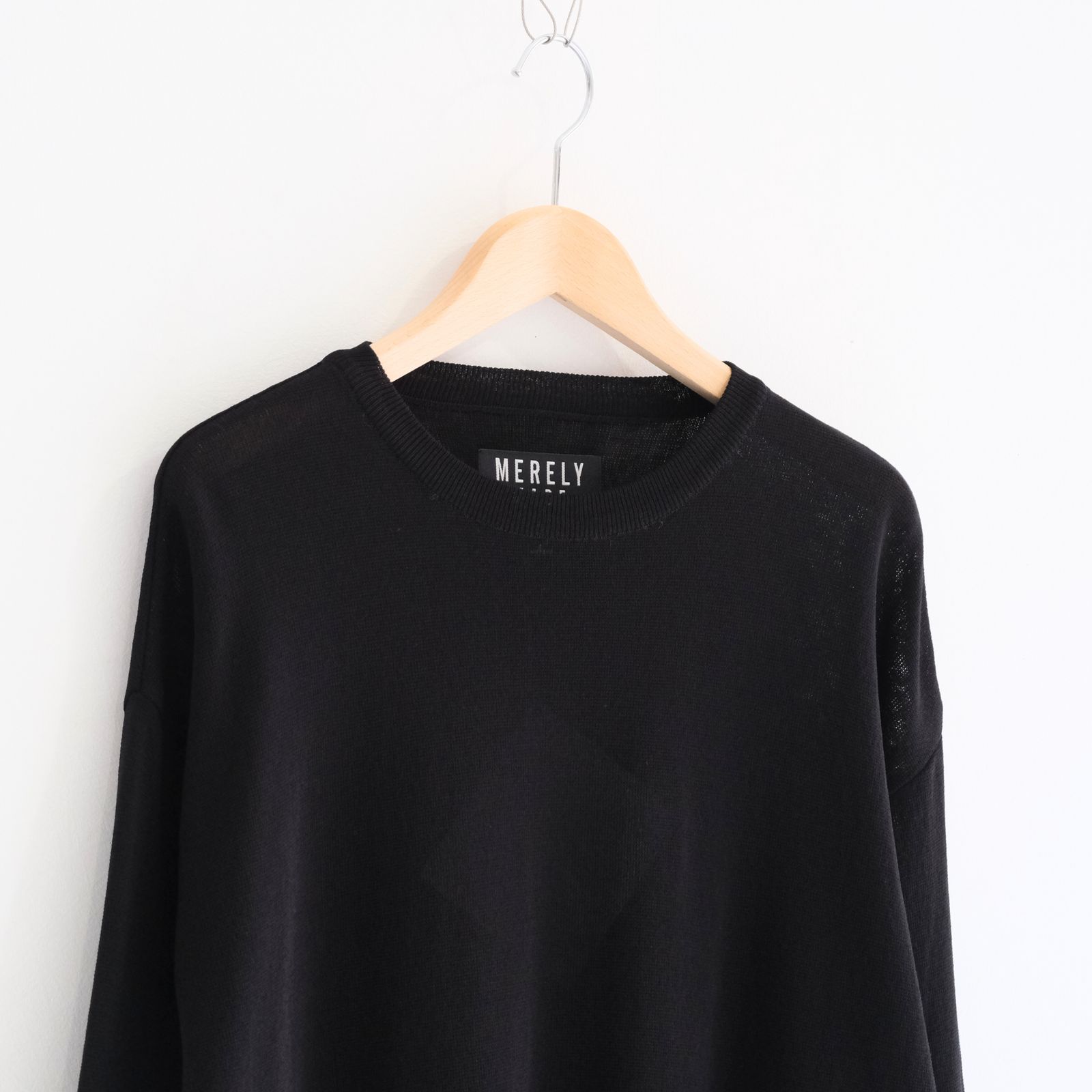 PREMIUM WIDE SLEEVE ‘SEUNGMU’ KNIT / ニット / INK BLACK