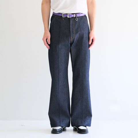 【残り1点】Rigiddenim Flared Pants / リジッドデニムフレアパンツ（Indigo）