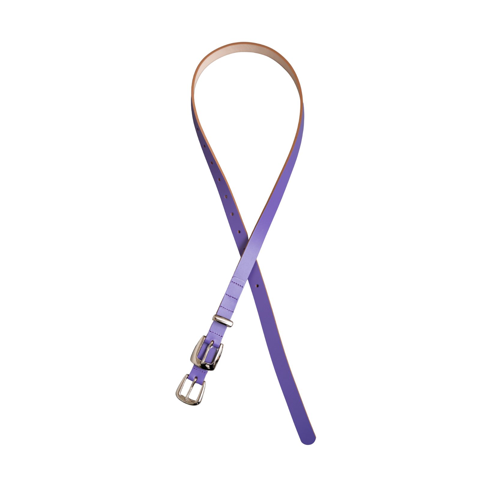 【入荷時期：2026年2月-3月頃】Elongated Leather Belt / ベルト / Lavender