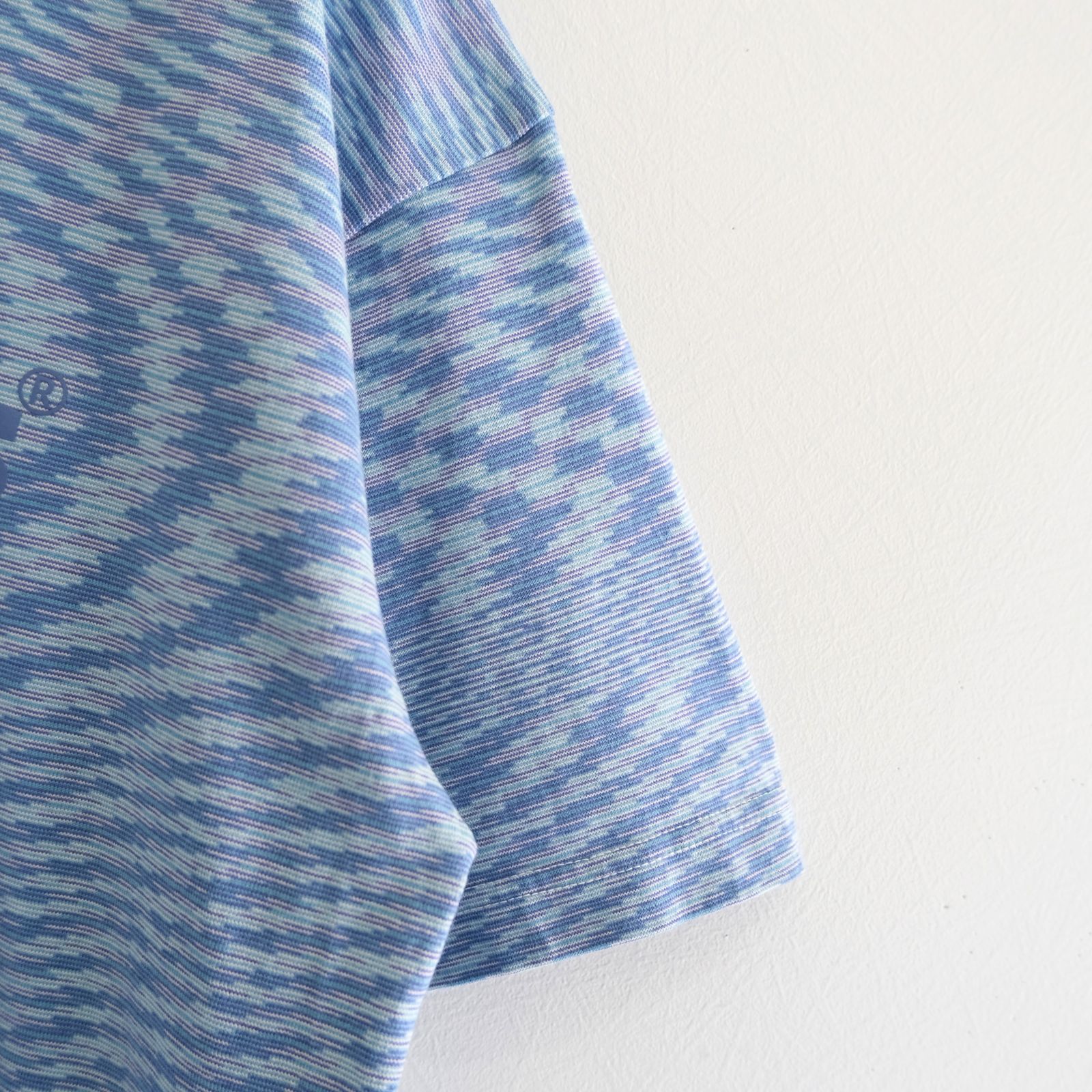 VORTEX TECHNICAL LOGO TEE fabric by SUN/kakke （MIX BLUE）