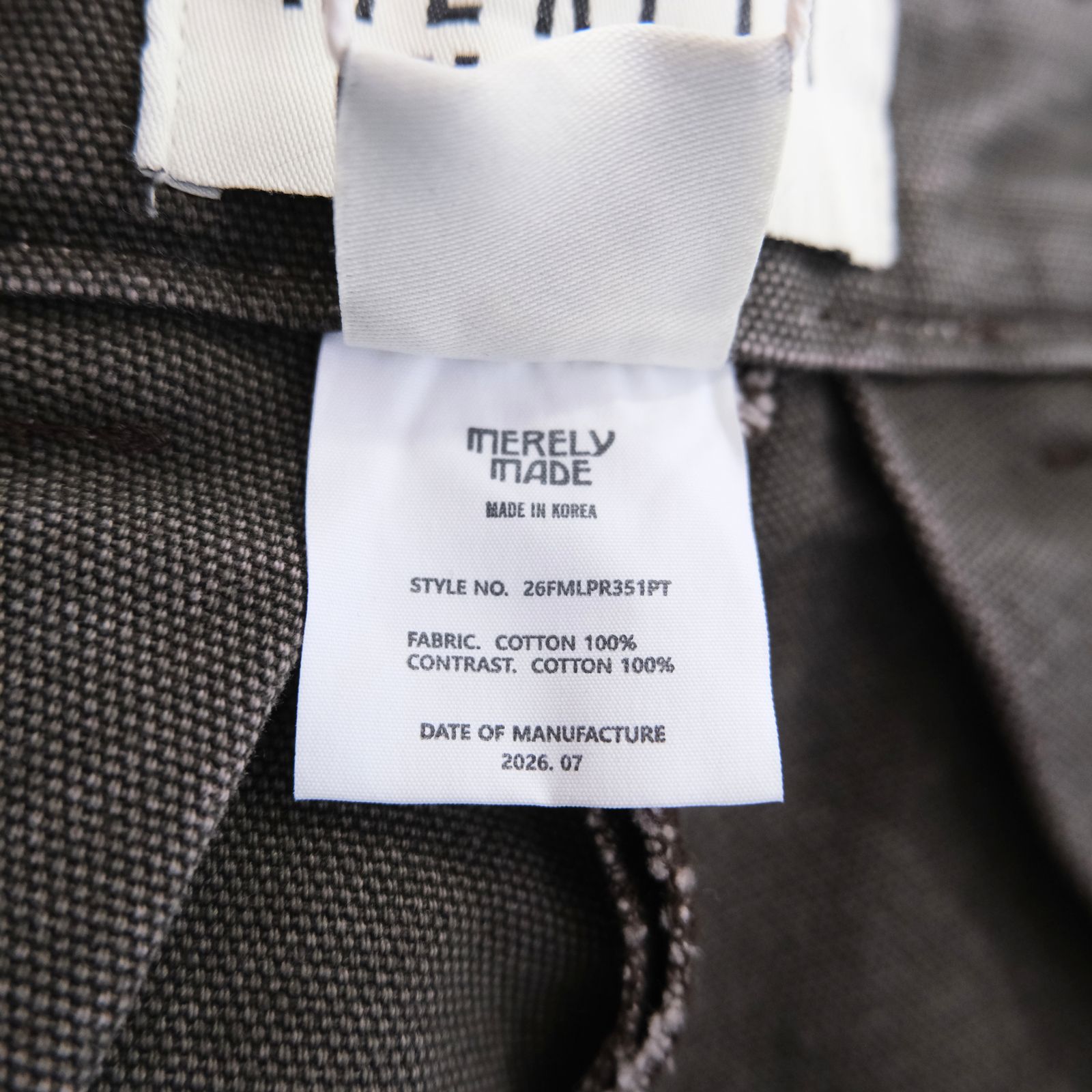 【残り1点】MERELY WASHED CANVAS FLARED PANTS（VINTAGE CAMEL）