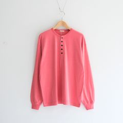 FADED TWIST TENJIKU HENLEY-NECK TOP / ヘンリーネック / ロンT / RED